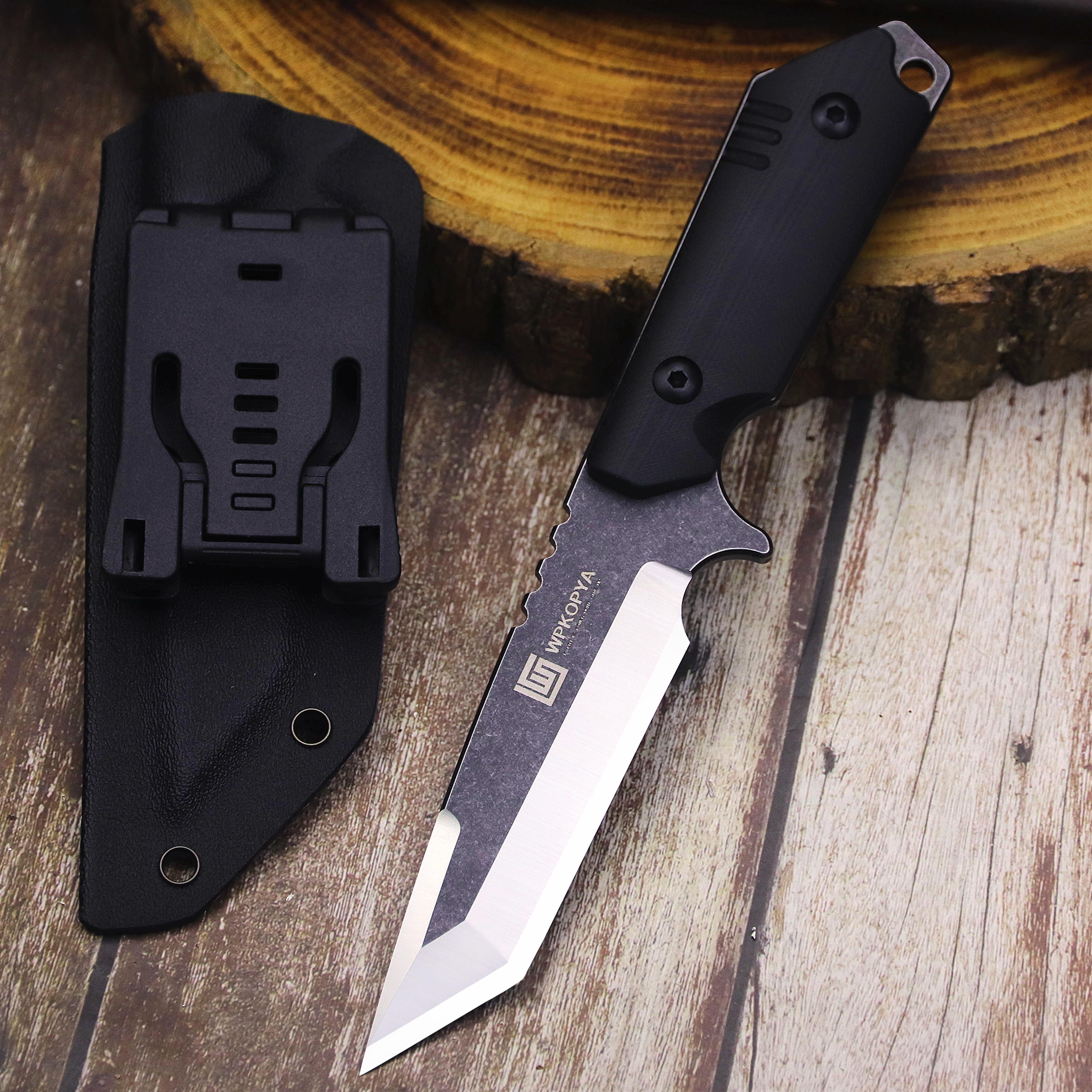 Outdoor Fixed Blade Camping Knife With Protective Sheath For Hunting 4