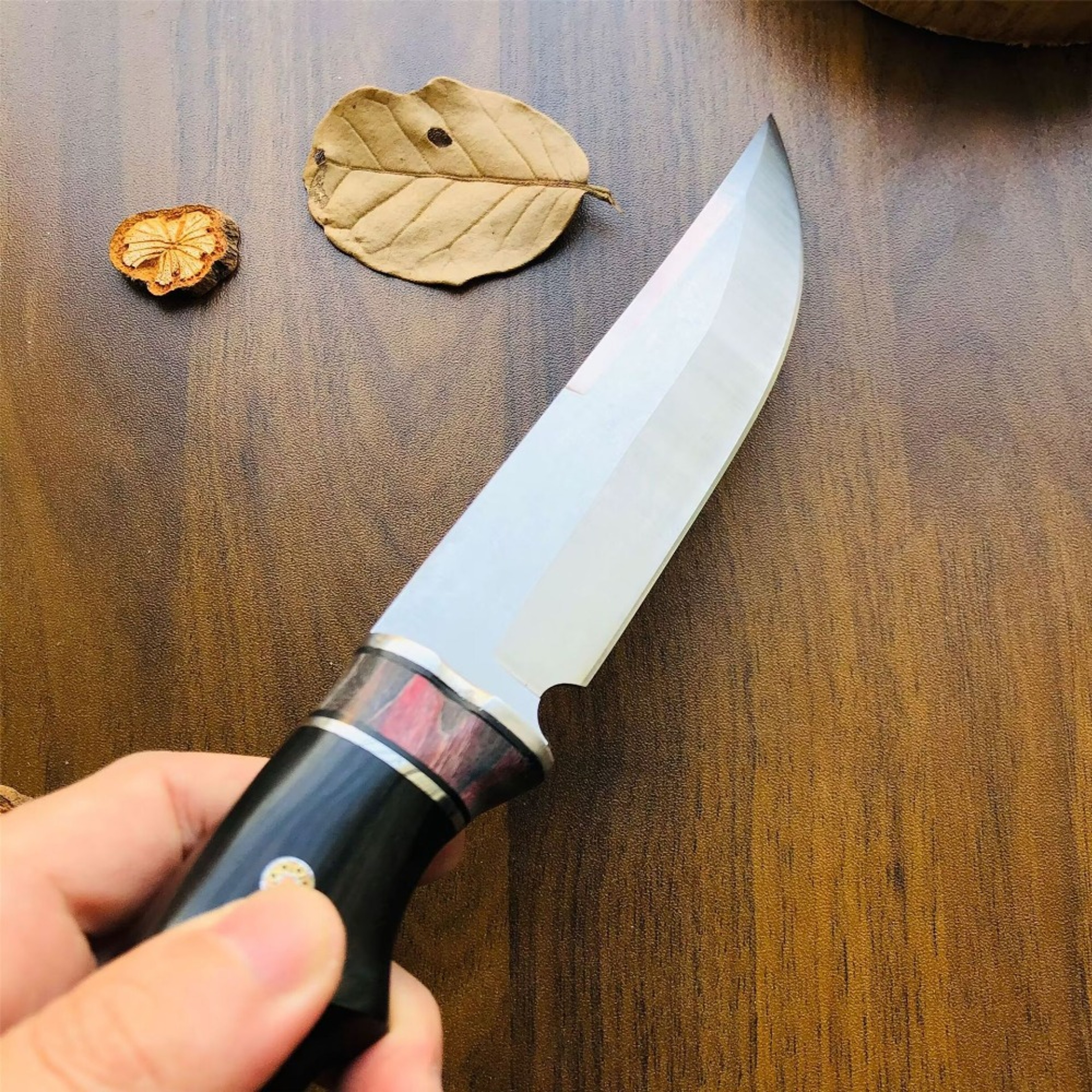 Handle Drop Point Camping Knife for Hunting and Outdoor Utility – view 3