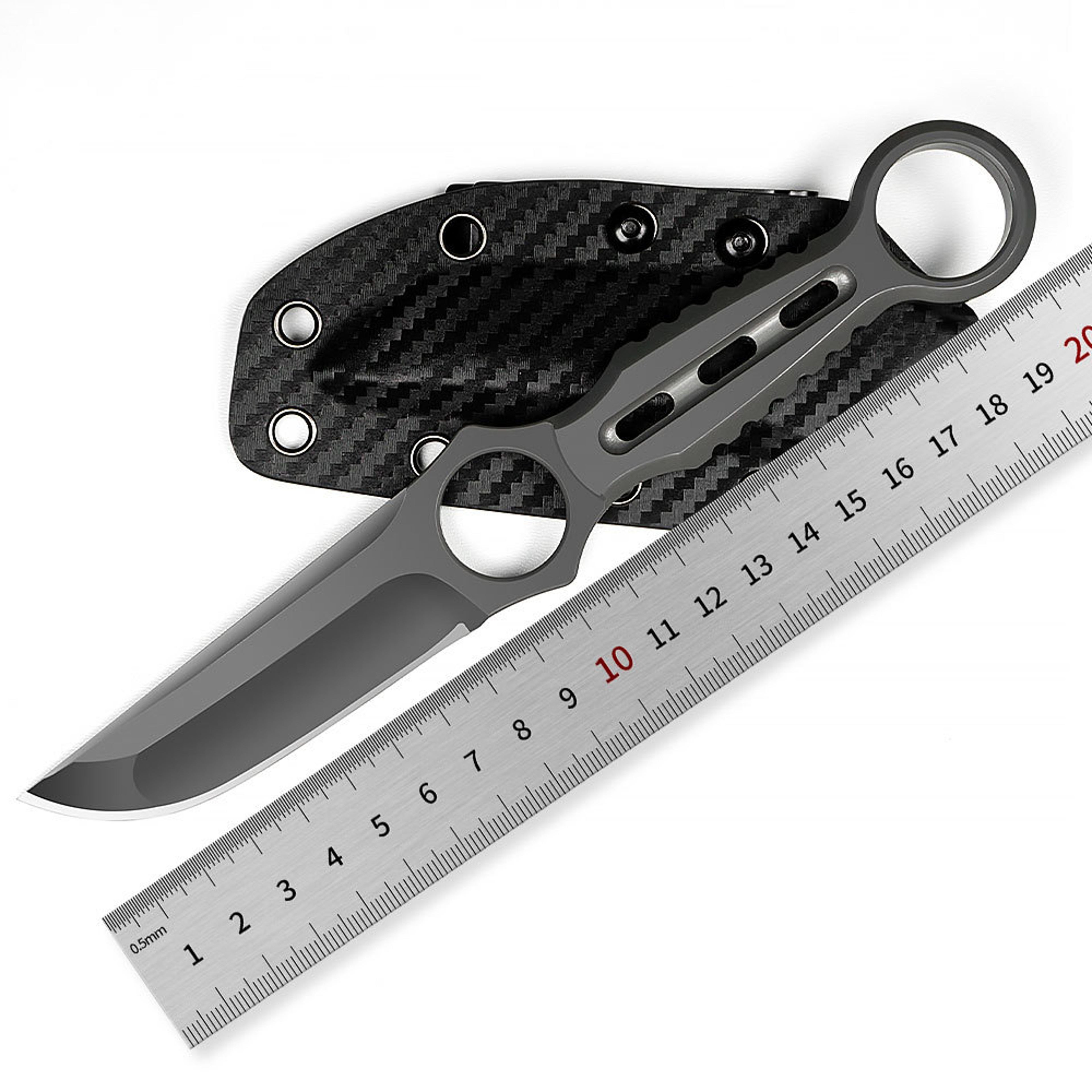 Premium Hunting & Survival Knife with Kydex Sheath – view 4
