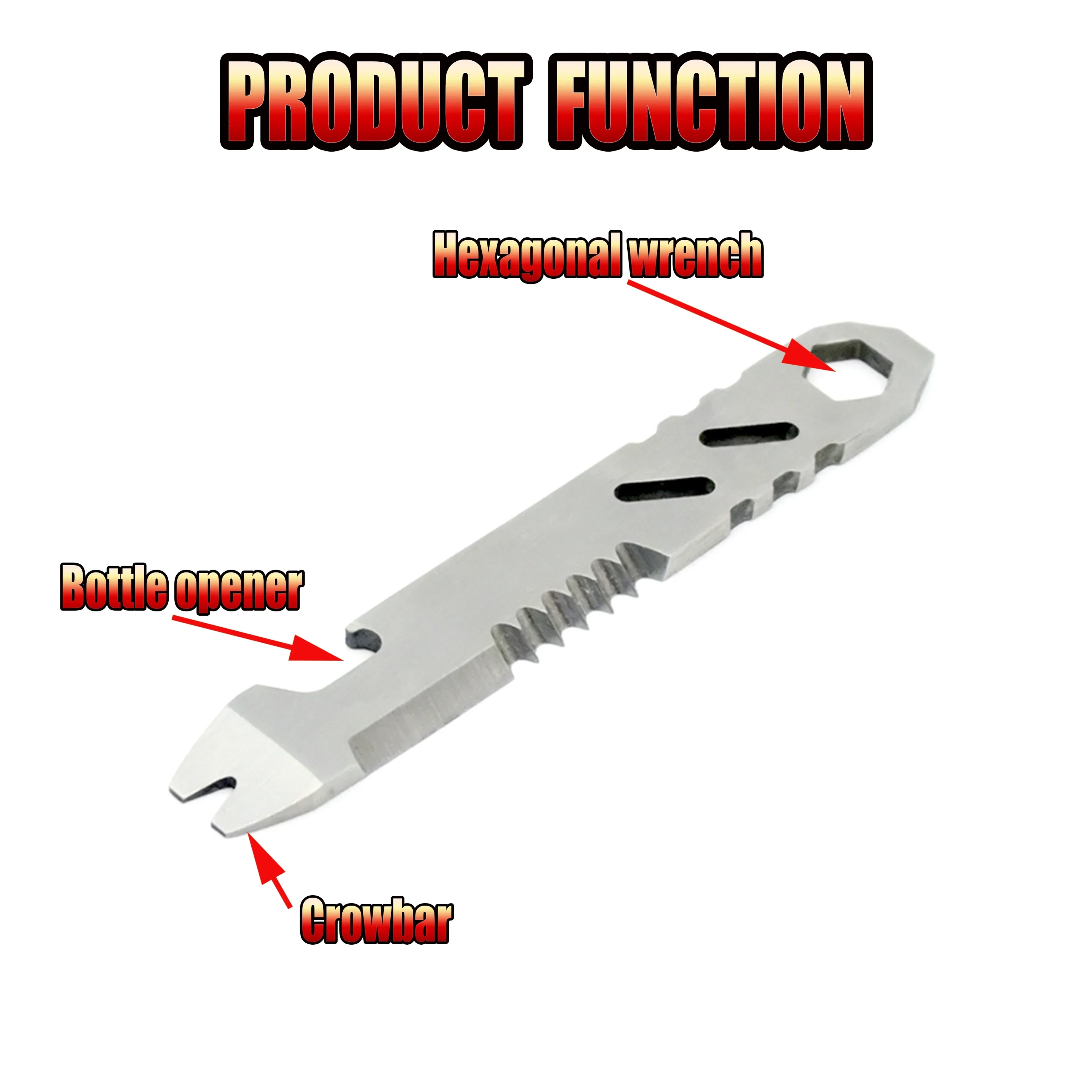 Mini Portable Crowbar Multi Function Stainless Steel Tool – view 4