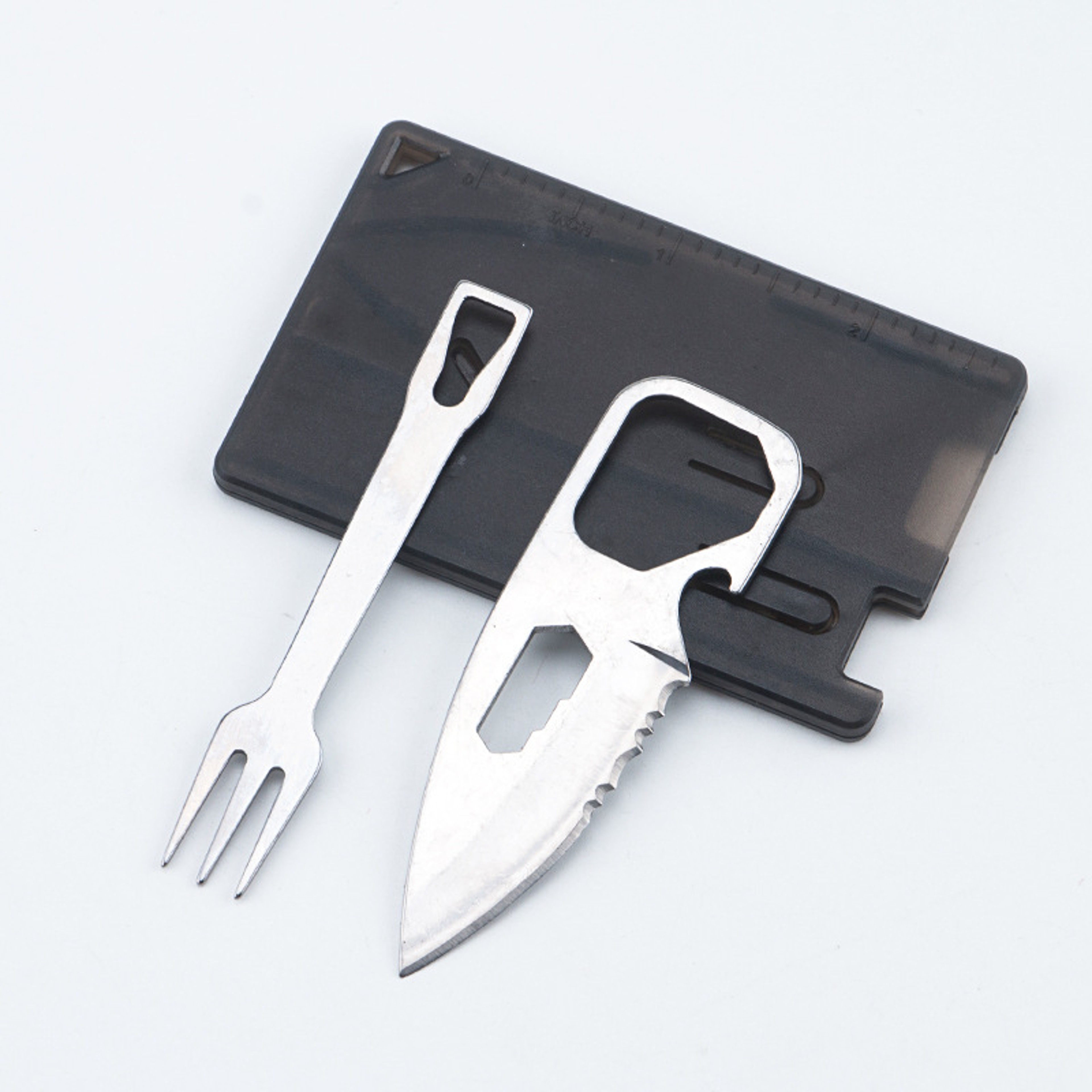 Outdoor Survival Tool Card Portable Knife & Fork Camping Gear – view 8