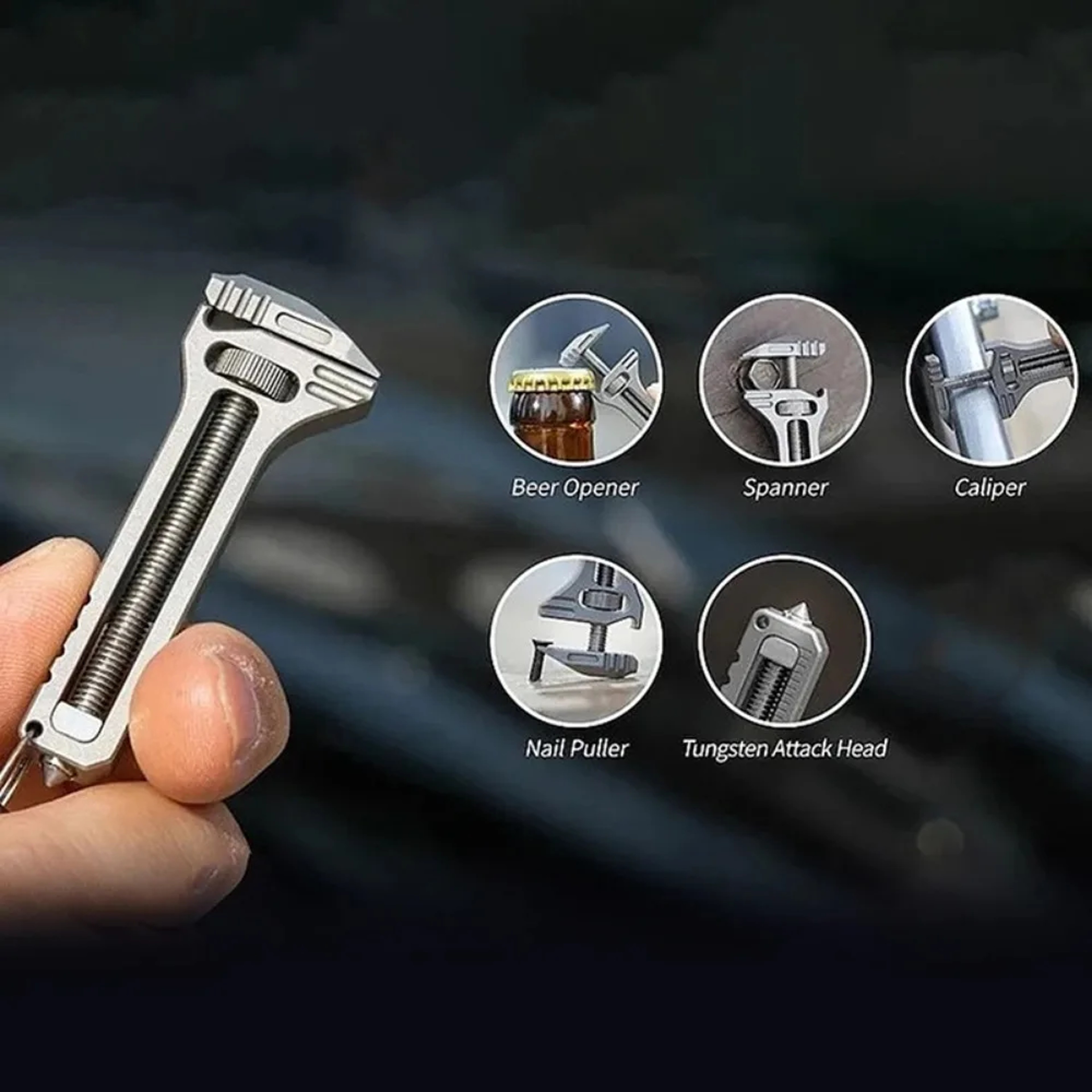 Keychain Multi Tool with Pocket Cutter and Screwdriver – view 6