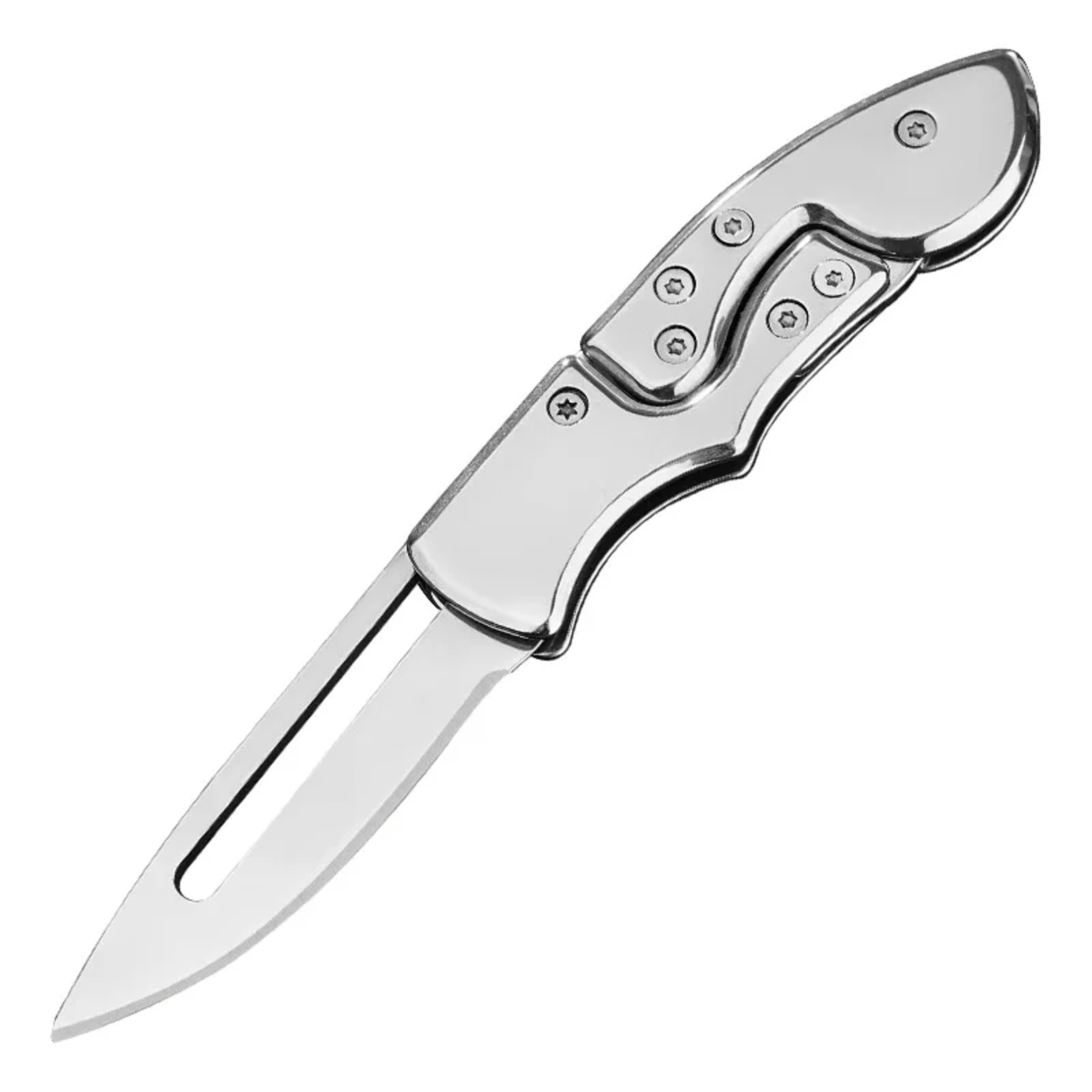 Mini Folding Keychain Pocket Knife Stainless Steel Camping Tool – view 7