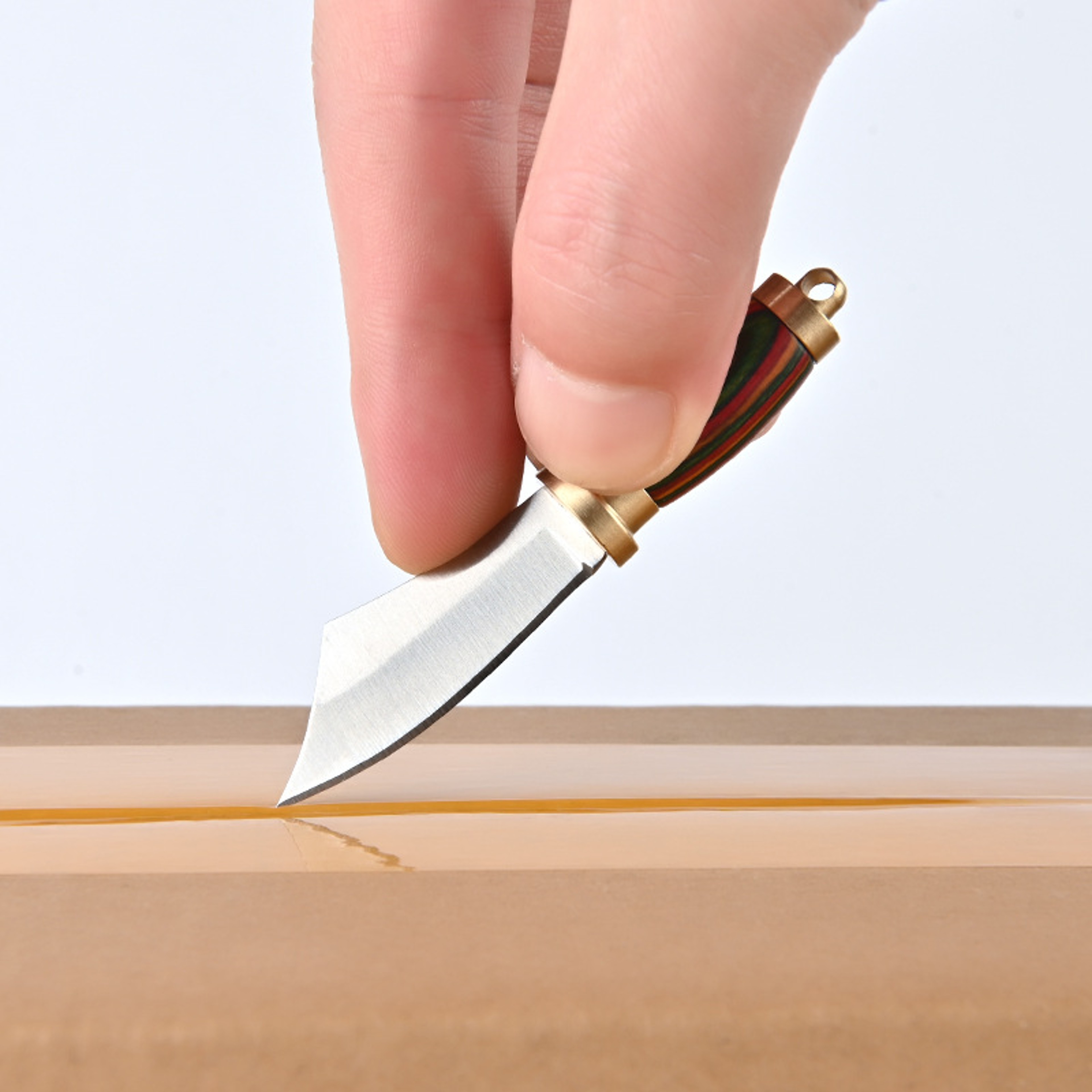 Mini Fixed Blade Keychain Knife Portable Package Opener – view 1