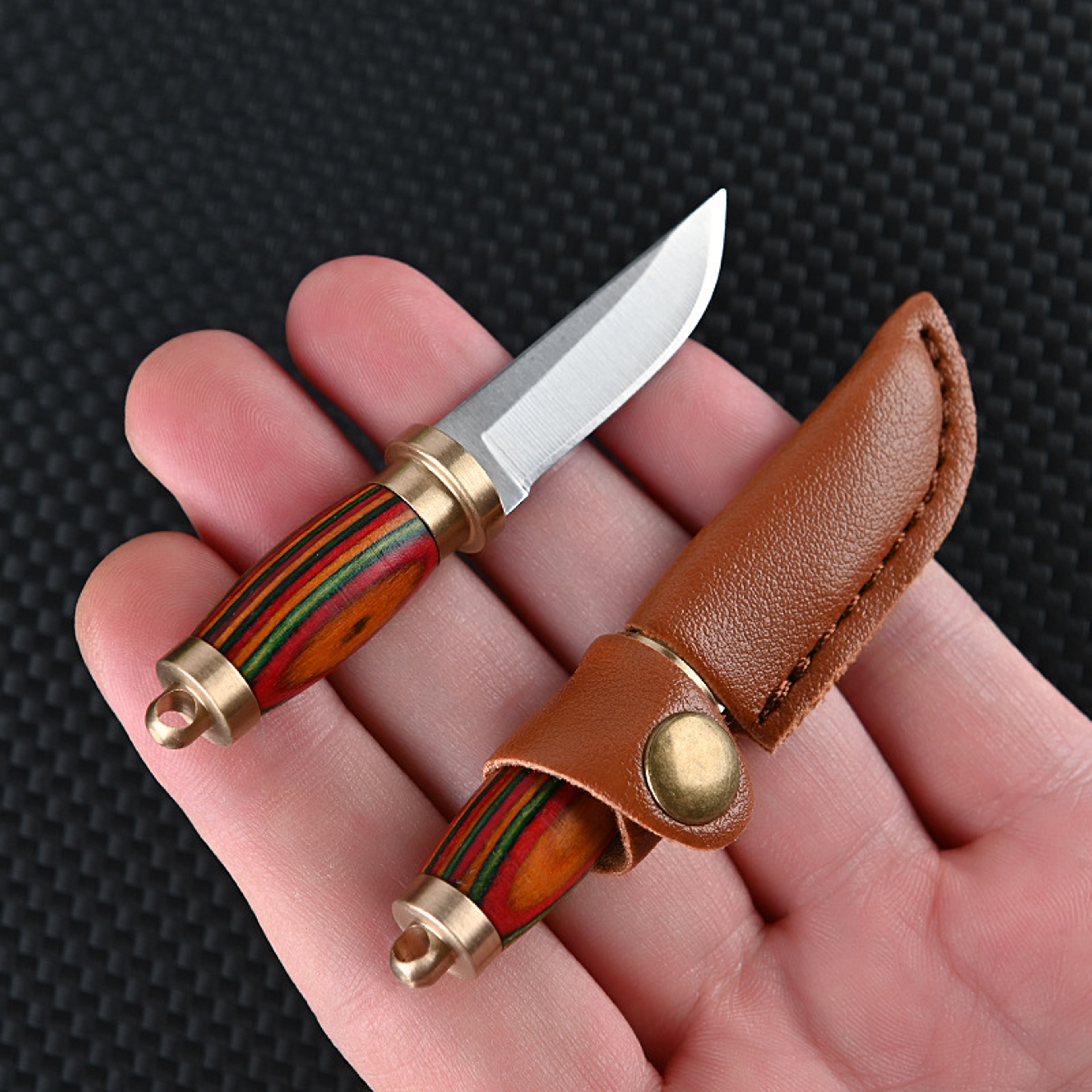 Mini Fixed Blade Keychain Knife Portable Package Opener – view 7