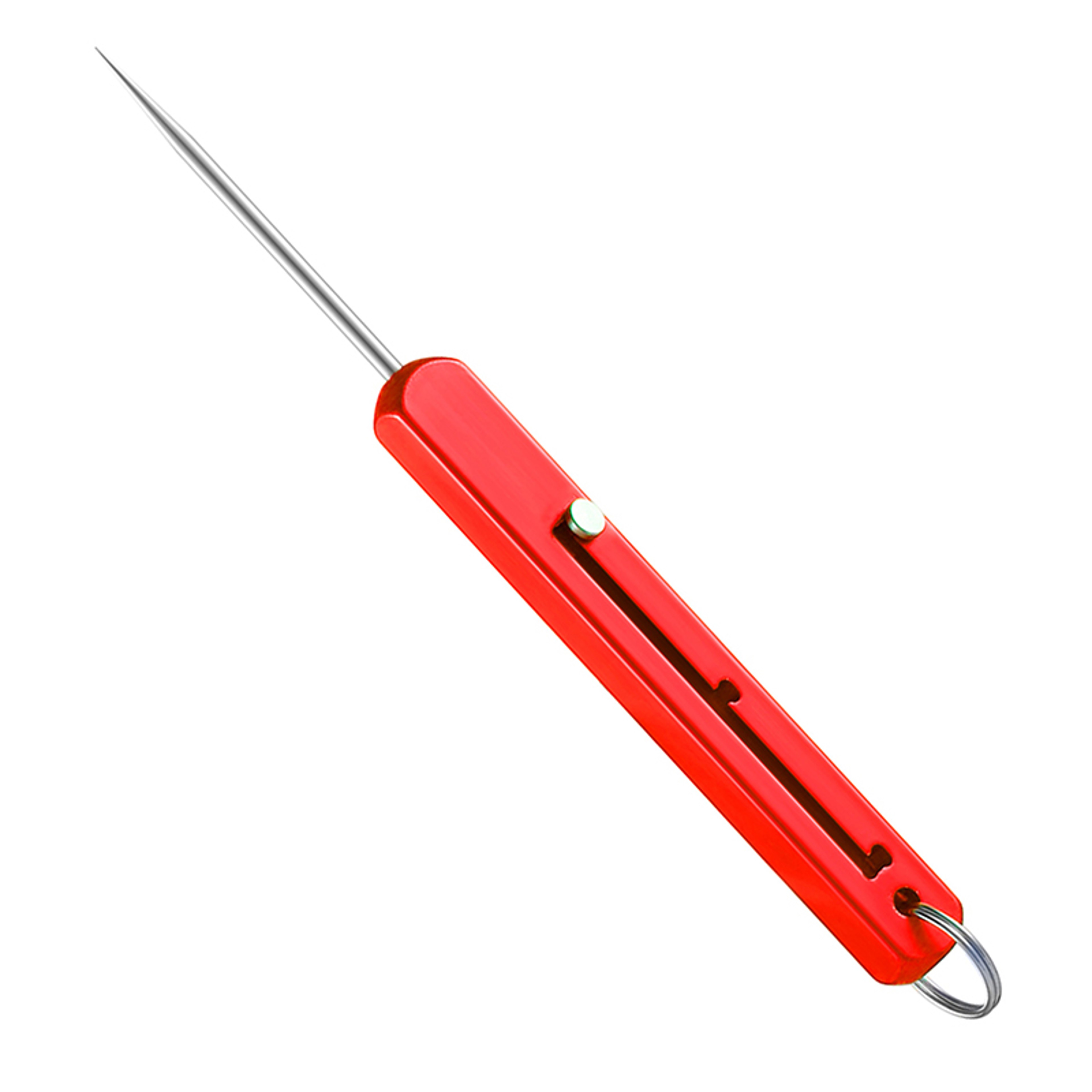 Retractable Titanium Toothpick Keychain Portable Fruit Pick 3