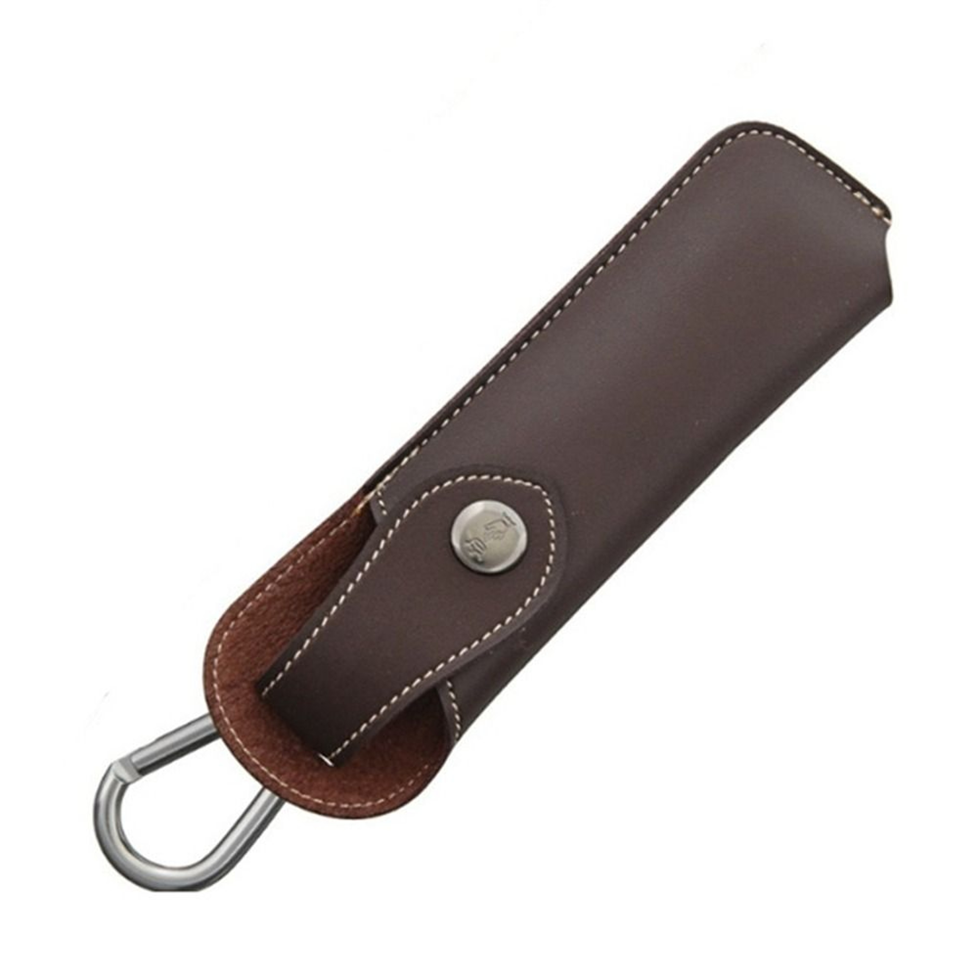 Leather Folding Knife Sheath with Belt Loop and Flashlight Holder – view 7
