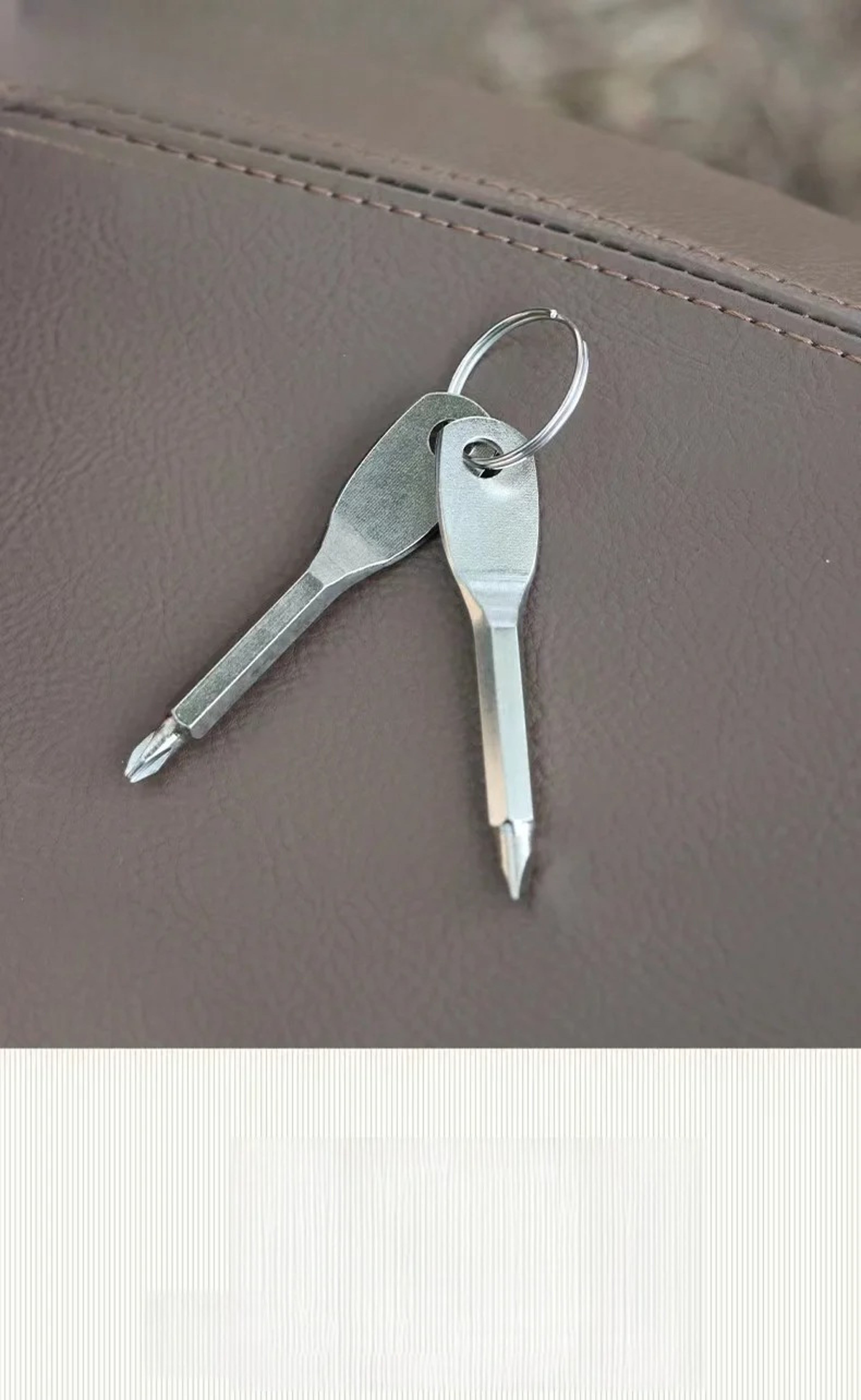 Screwdriver Keychain Portable Mini Tool With Flat And Phillips Tips 2