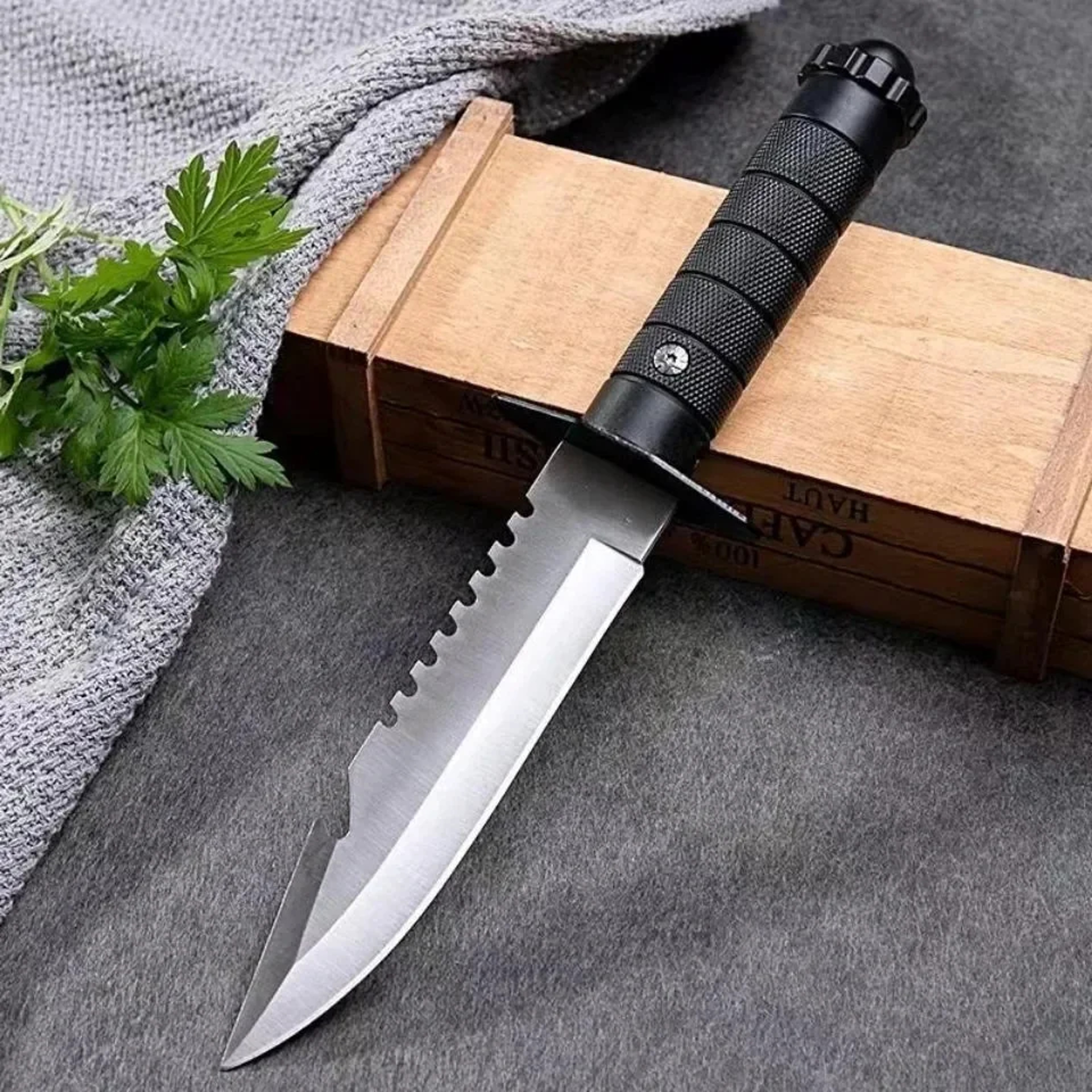 Fixed Blade Camping Knife with ABS Grip – view 7