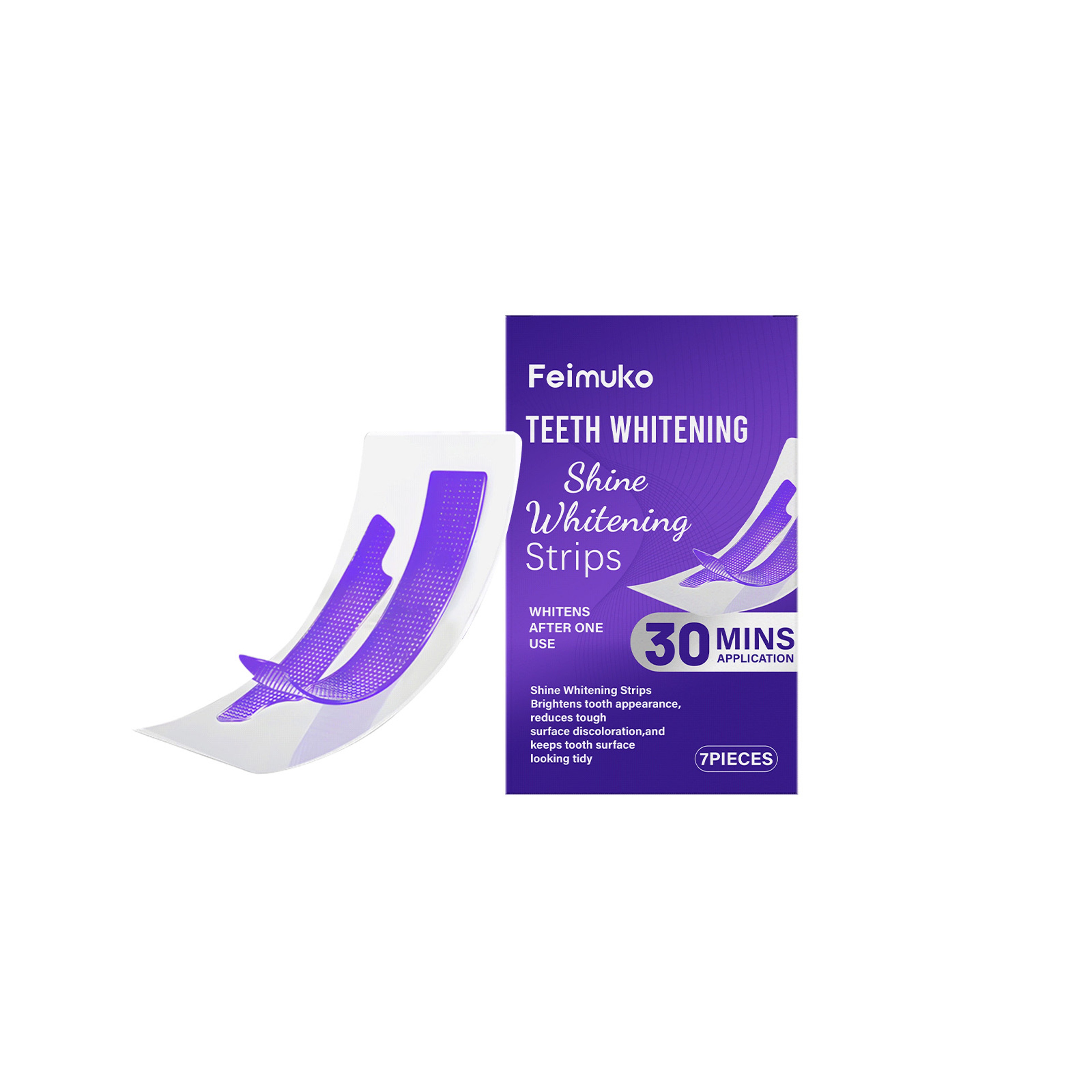 Premium Purple Teeth Whitening Strips Gentle Stain Removal  Oral Care Strips For Sensitive Teeth 0