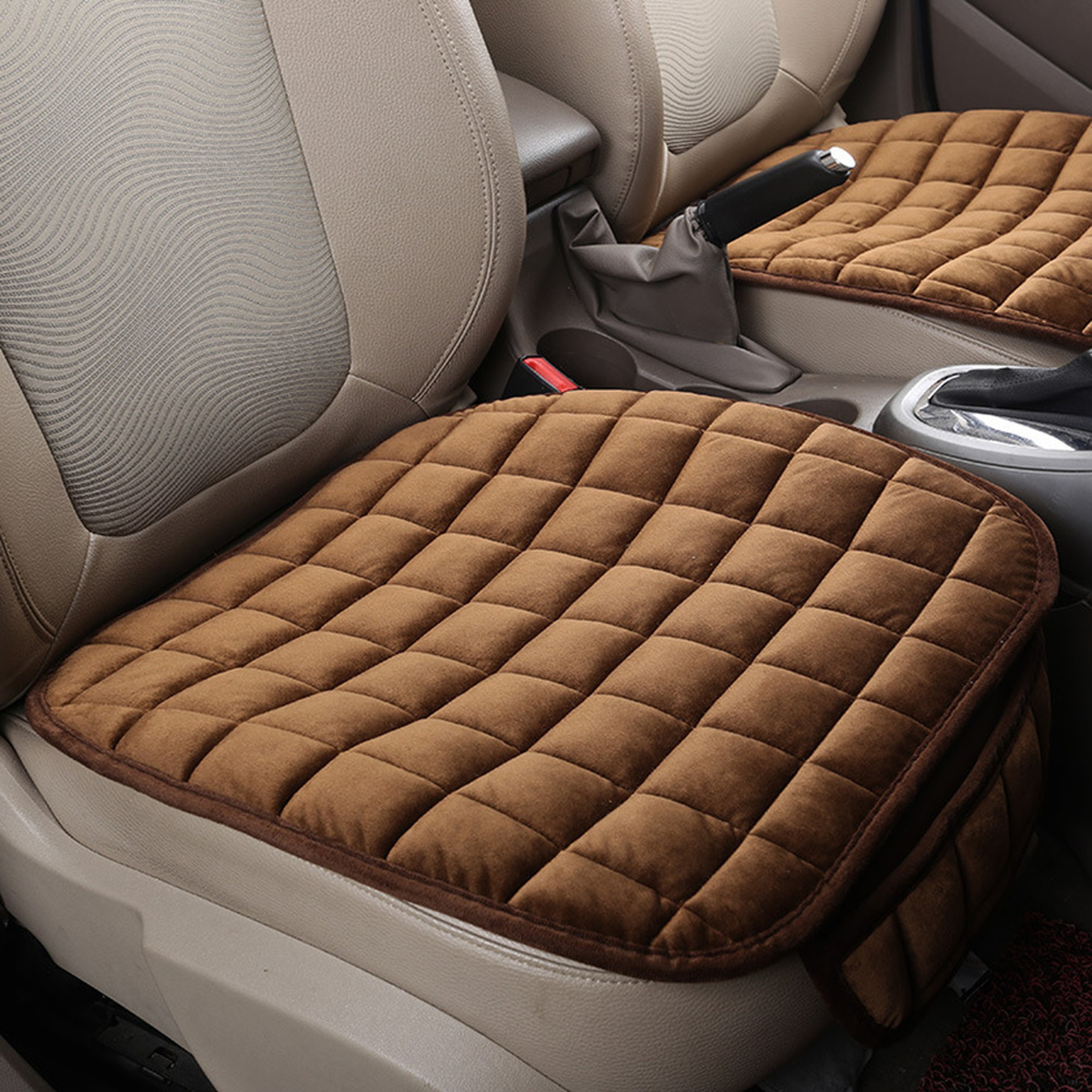 Premium Universal Winter Car Seat Cover Anti Slip Breathable Front Seat Protector 3