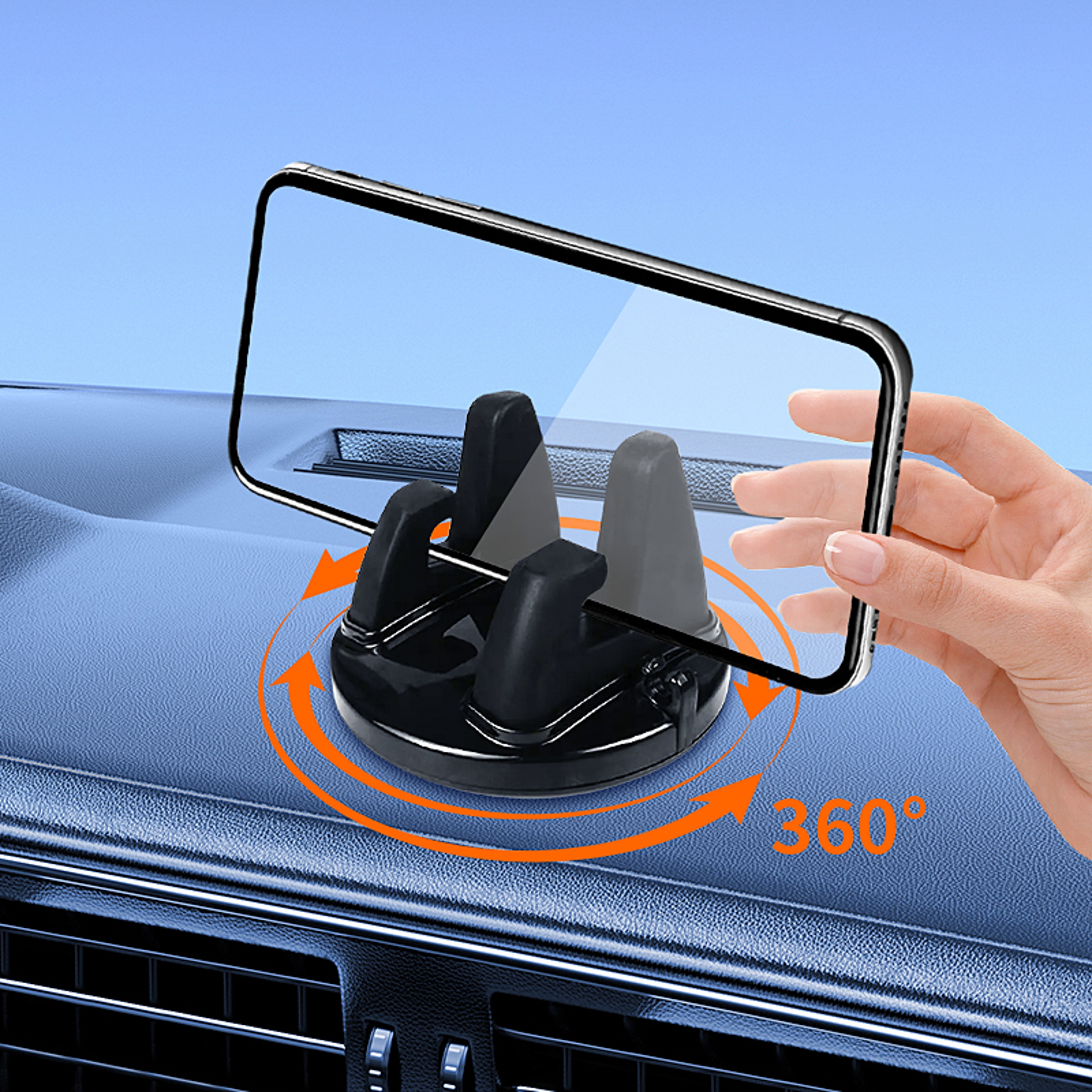 Rotatable Car Phone Mount Holder For GPS  All Smartphones 0