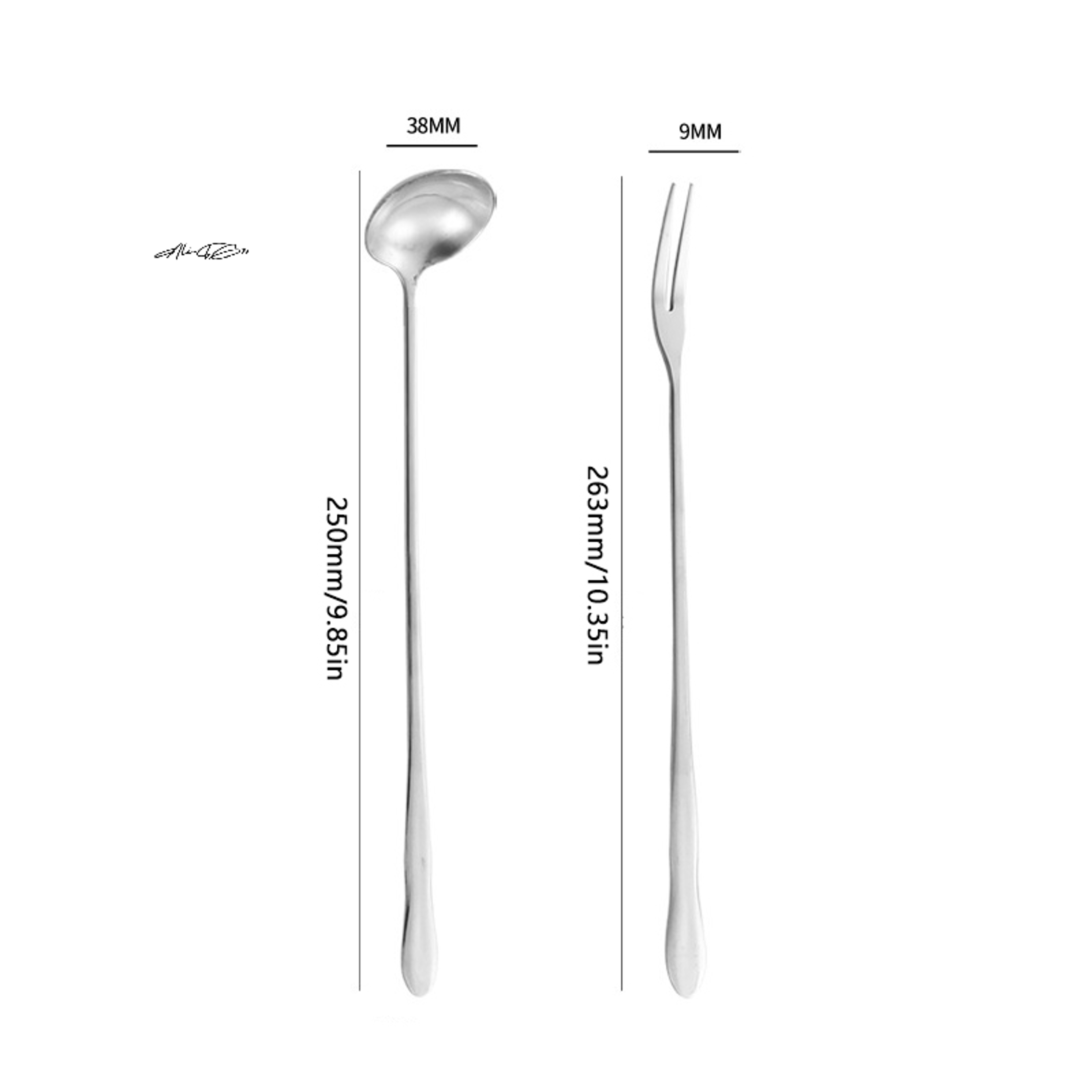 Stainless Steel Pickle Fork and Spoon Set Long Handle Jar Grabber – view 6