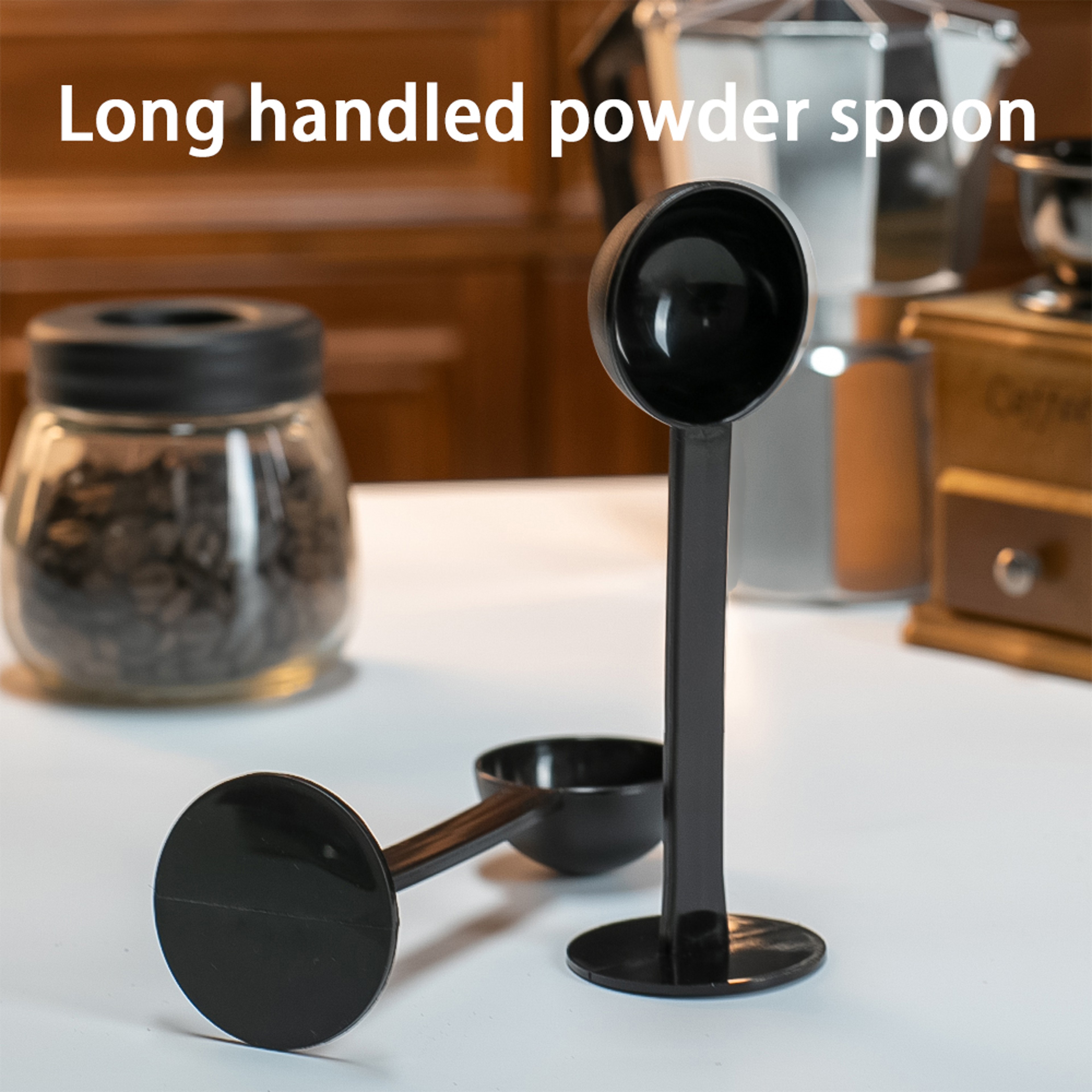 Long Handled Coffee Measuring & Tamping Spoon for Grounds and Powders – view 1