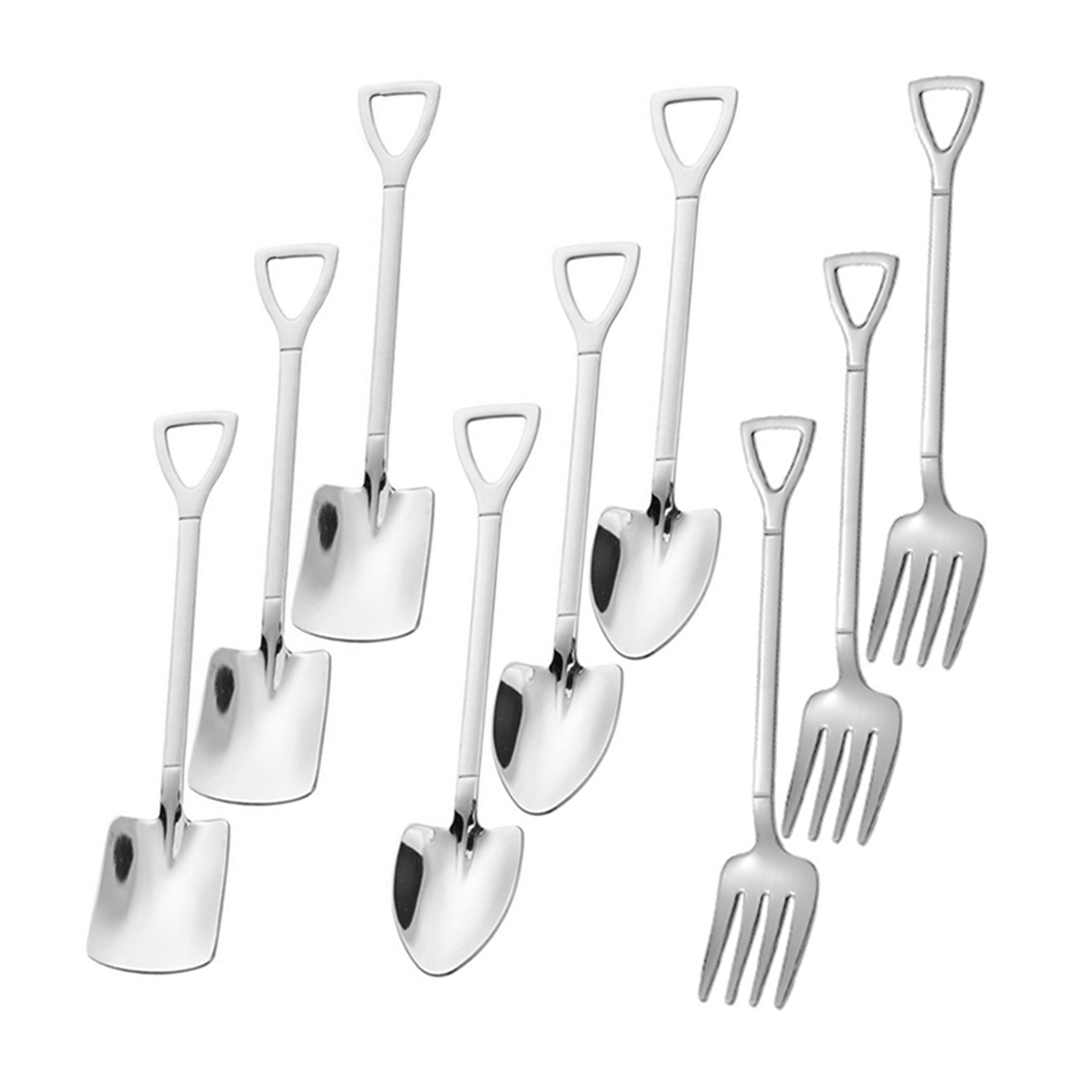 Stainless Steel Dessert & Fruit Fork Set Cake & Appetizer Utensils – view 7