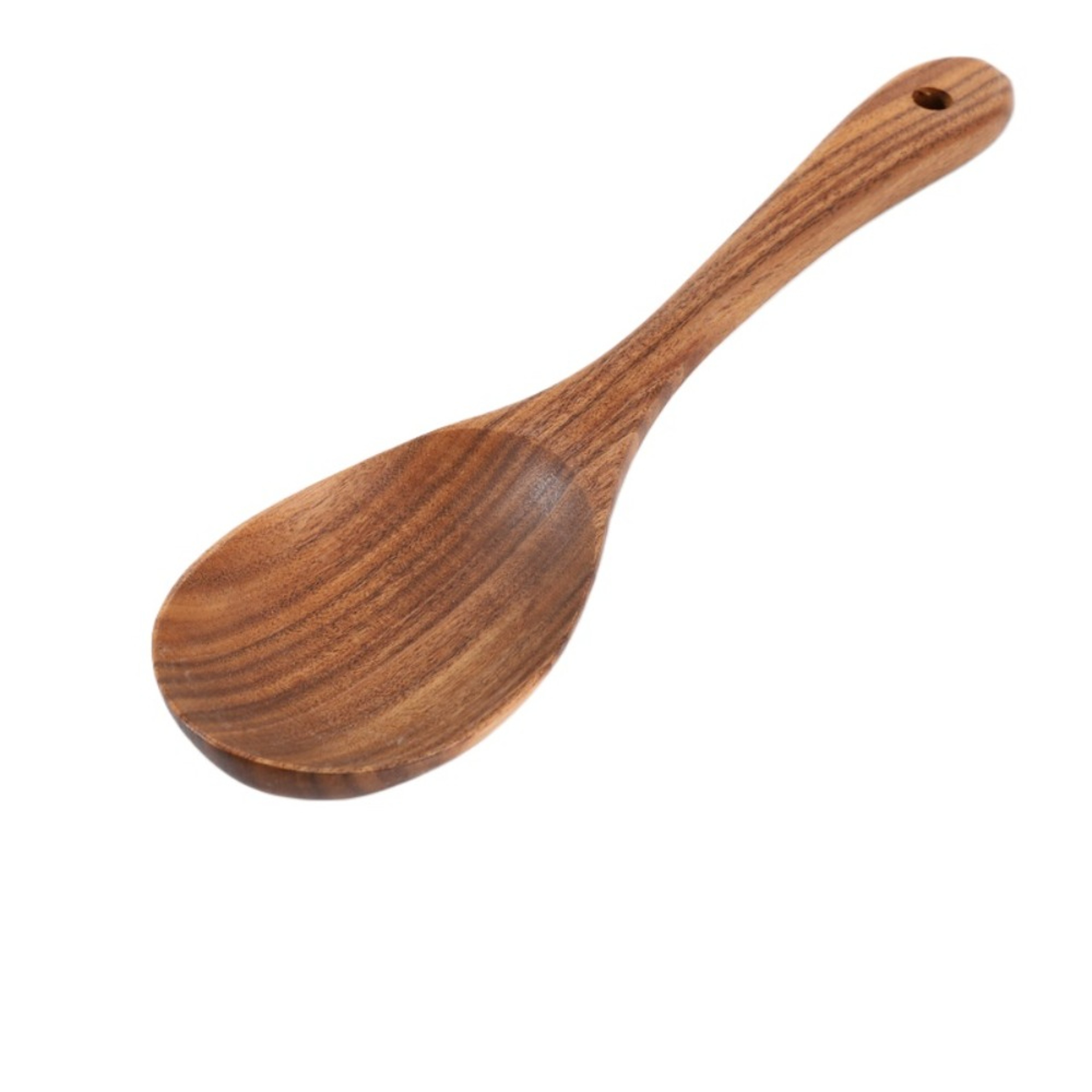 Premium Long Handle Wooden Cooking  Serving Spoon Set Natural Kitchen Utensils For Soup Salad  Ever 7