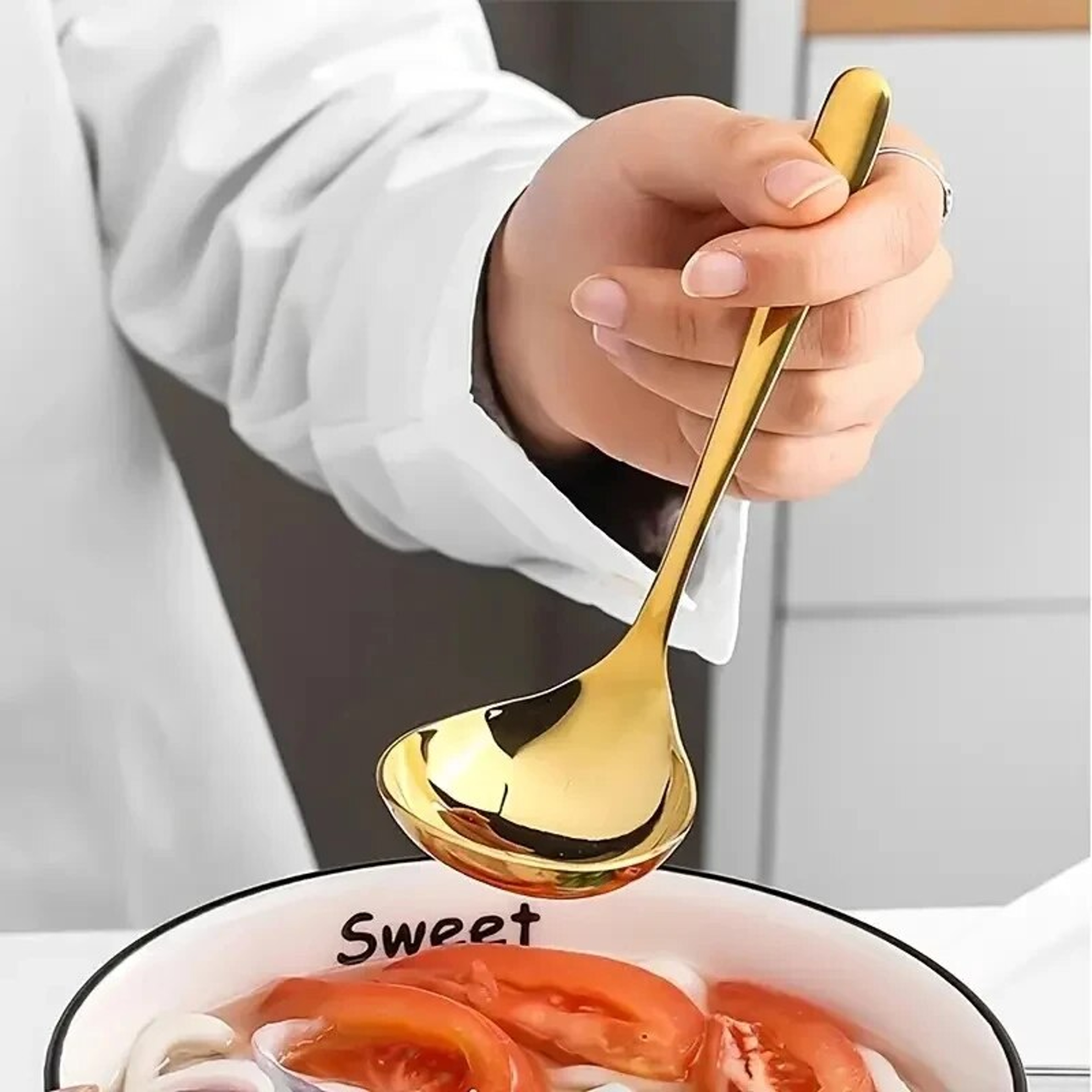 Premium Stainless Steel Soup Ladle With Long Handle Kitchen  Hot Pot Essential 3