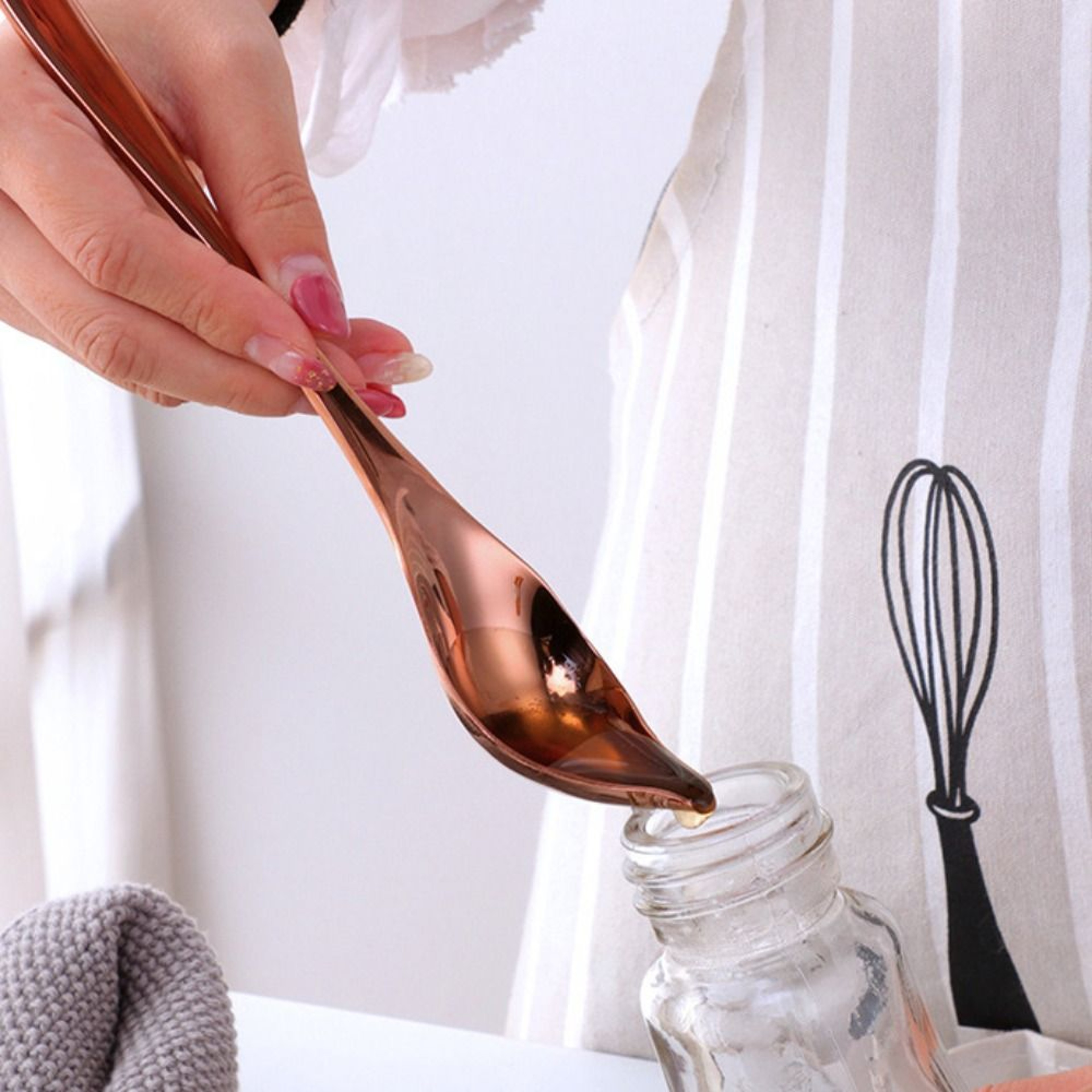 Premium Stainless Steel Saucier Spoon Creative Baking & Honey Sauce Decorating Tool – view 2