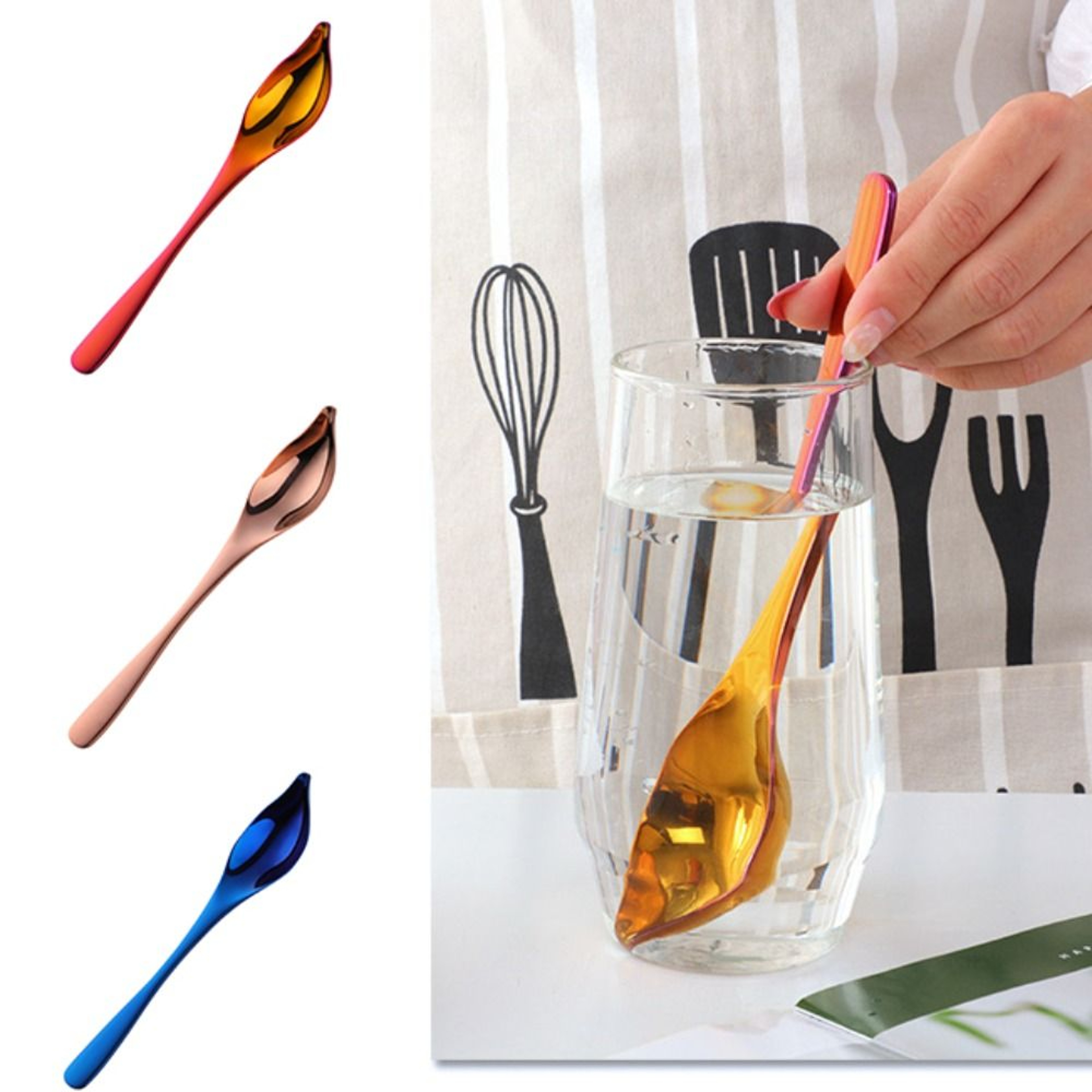 Premium Stainless Steel Saucier Spoon Creative Baking & Honey Sauce Decorating Tool – view 3
