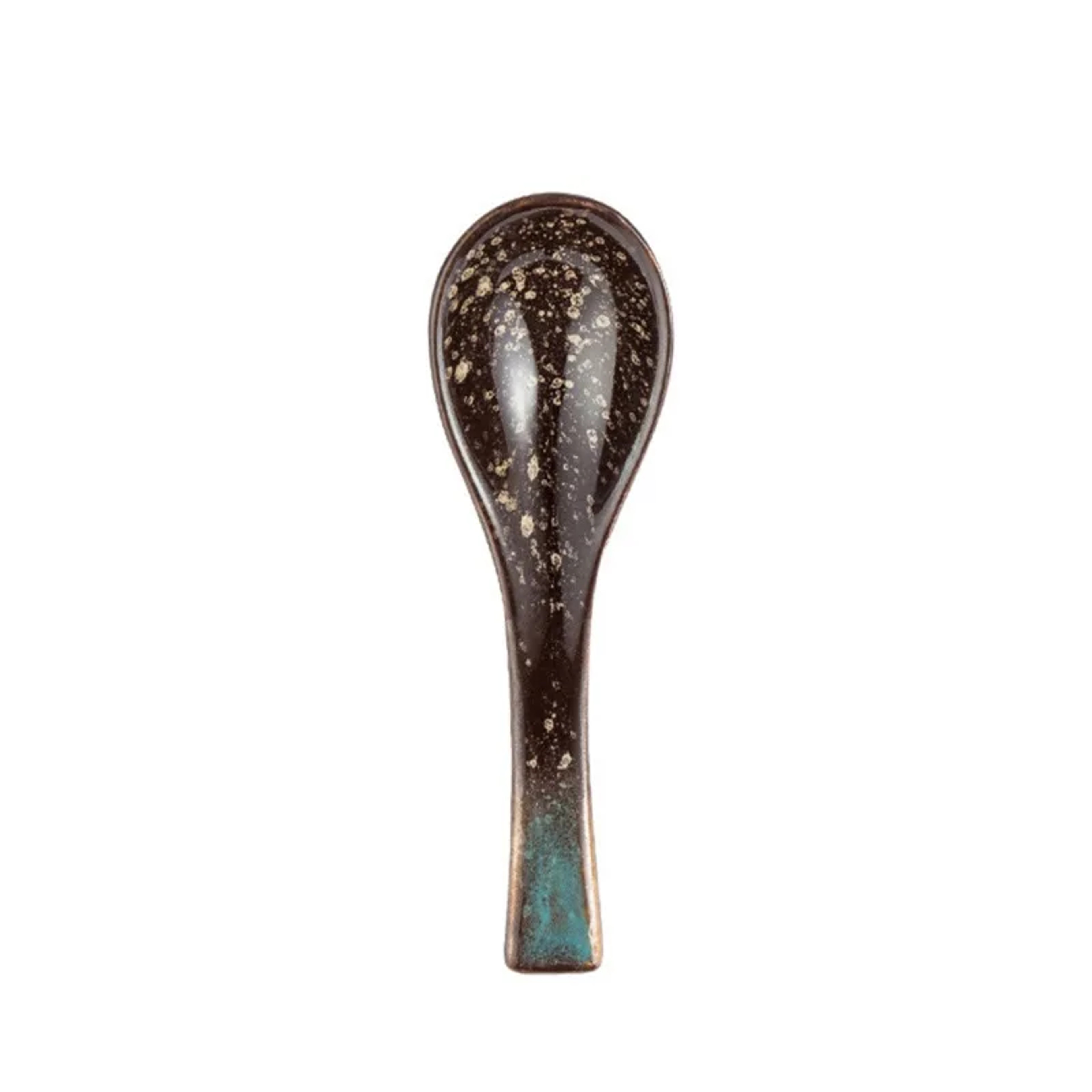 Retro Ceramic Soup  Rice Spoon Elegant Kitchen Serving Utensil 10