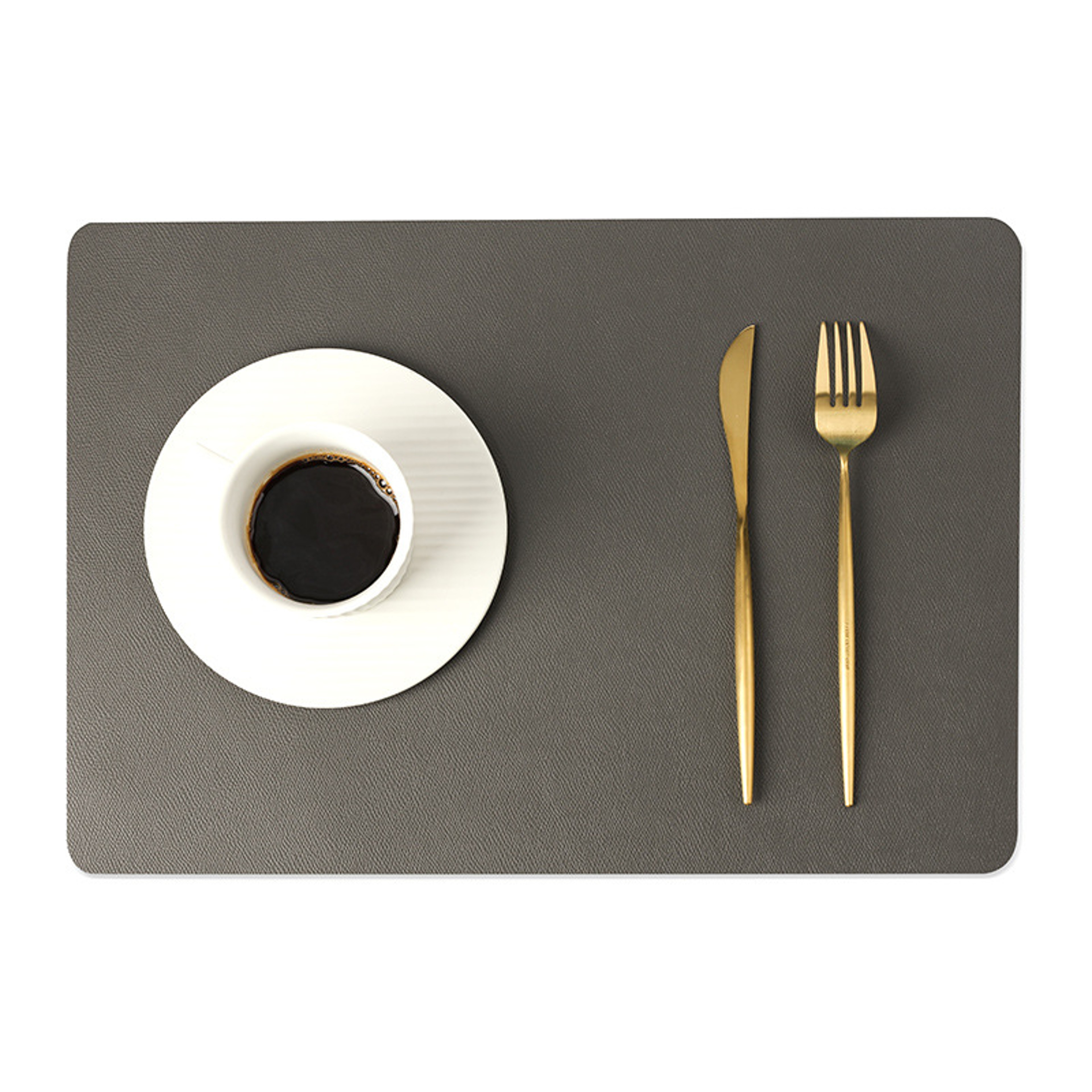 Premium Nordic Double Sided Leather Placemats Waterproof  Heat Insulating Dining Mats 7