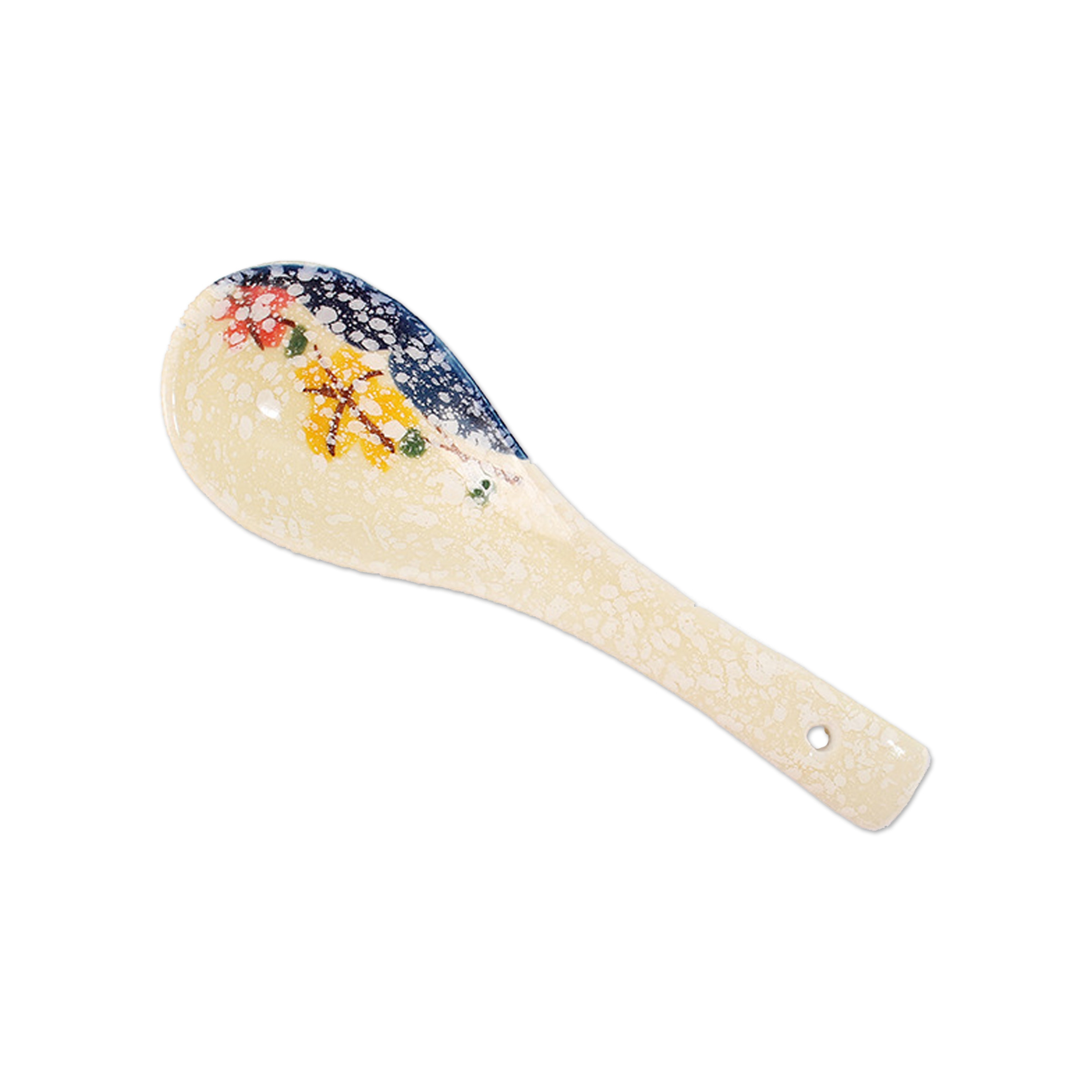 Japanese Hand Painted Ceramic Soup Spoon Retro Tableware For Home  Restaurant 6