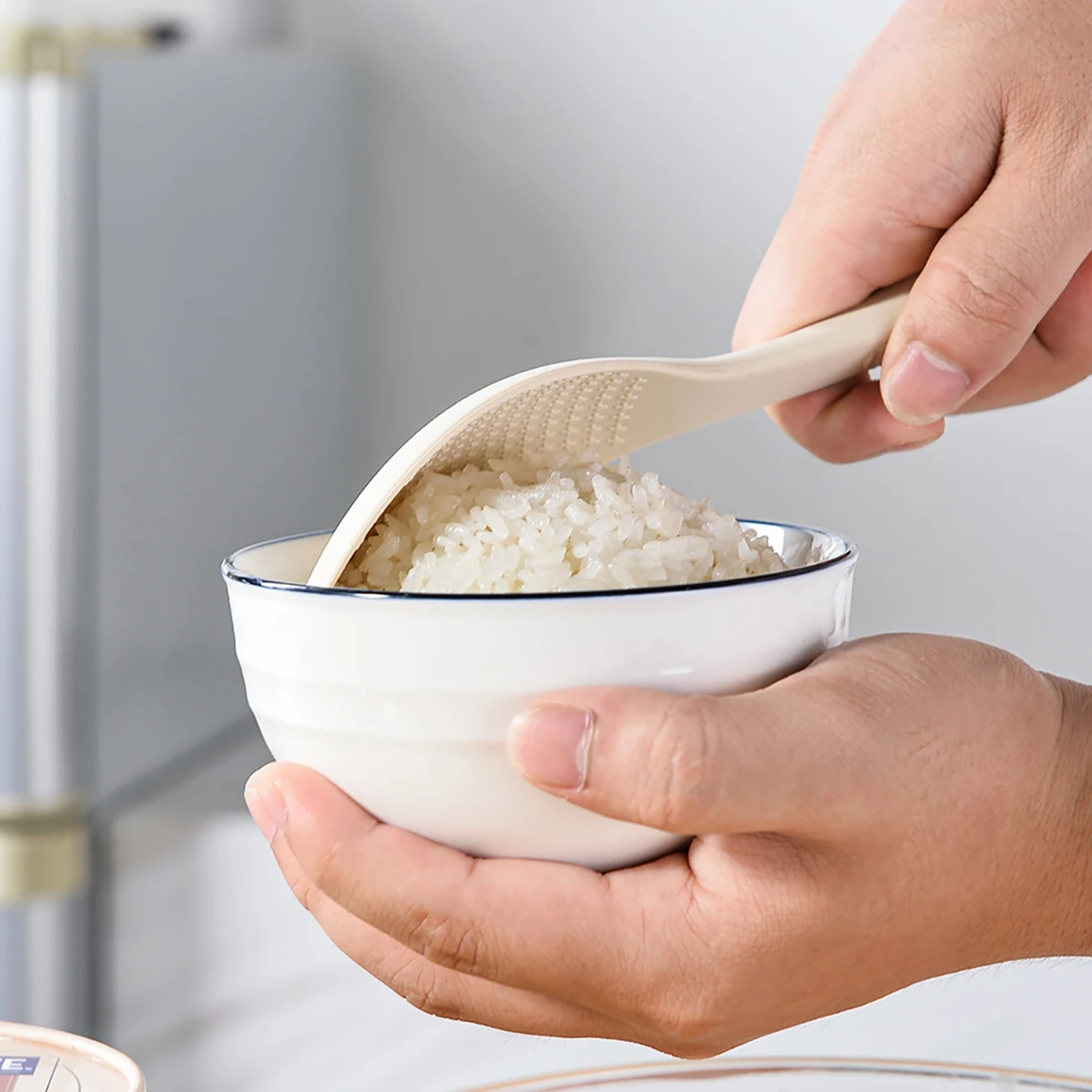 Premium Silicone Rice Spoon Non Stick High Temperature Resistant Kitchen Tool 1