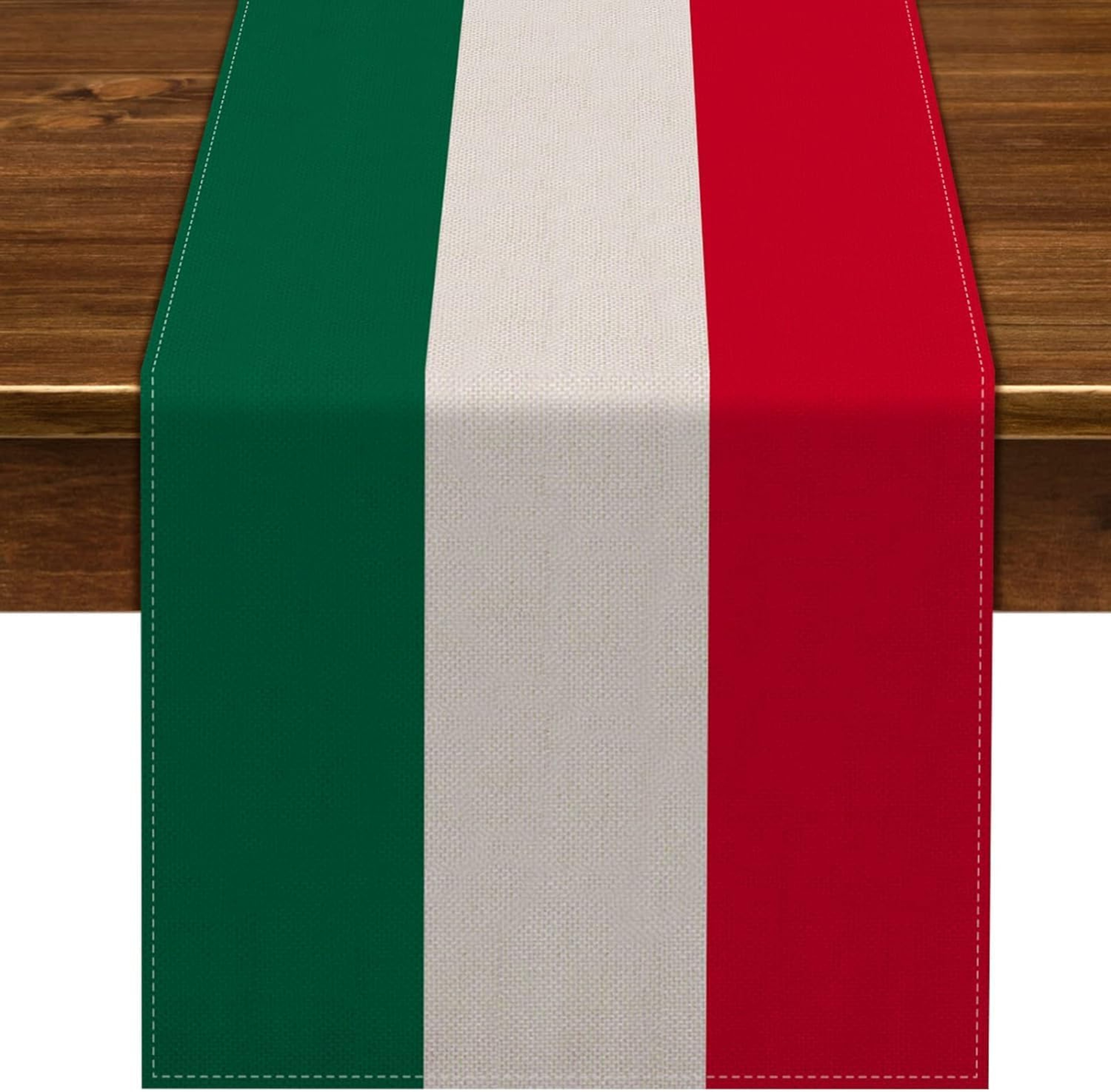 Italian Linen Table Runner Holiday & Farmhouse Kitchen Decor – view 6