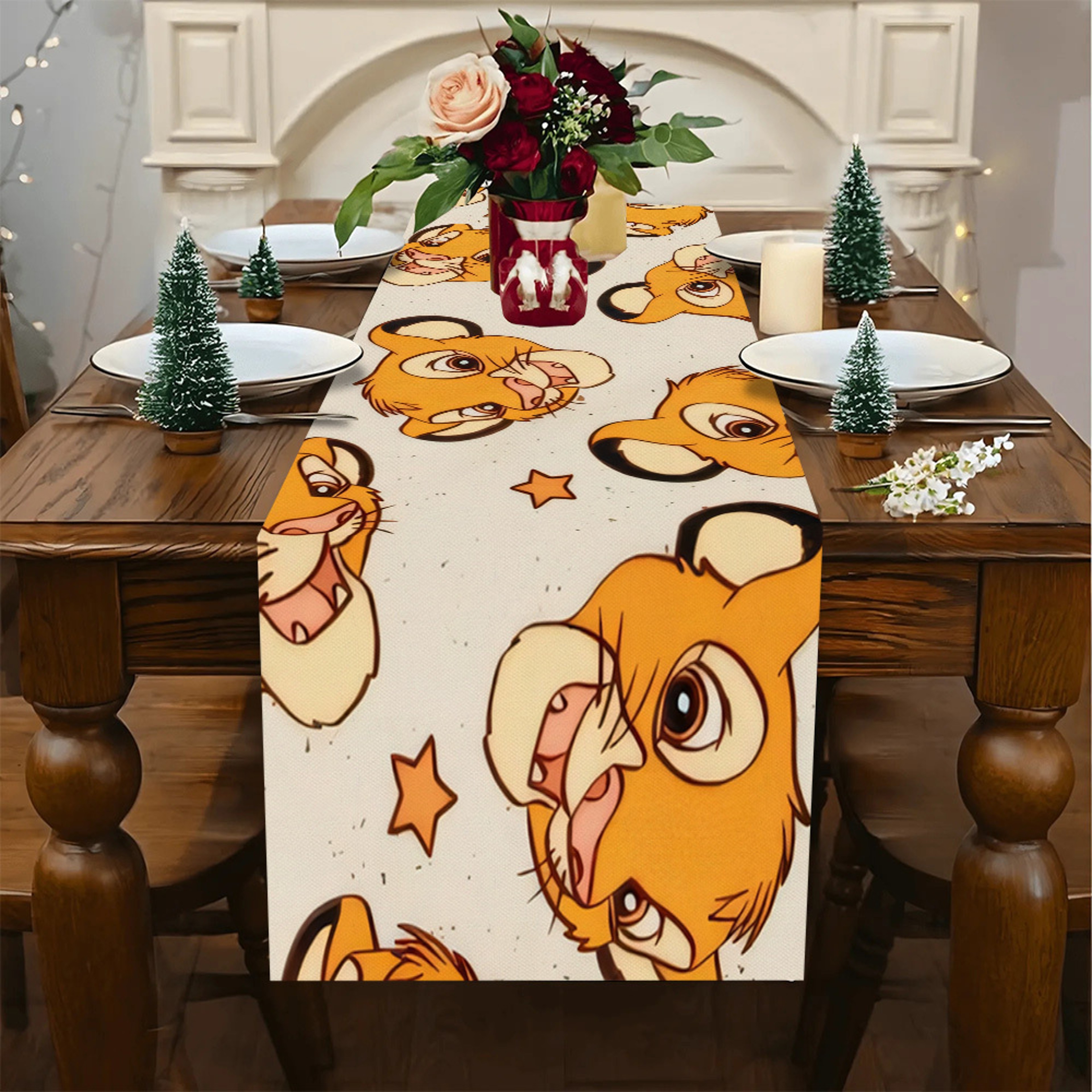 Lion King Cartoon Table Runner For Halloween  Parties 5