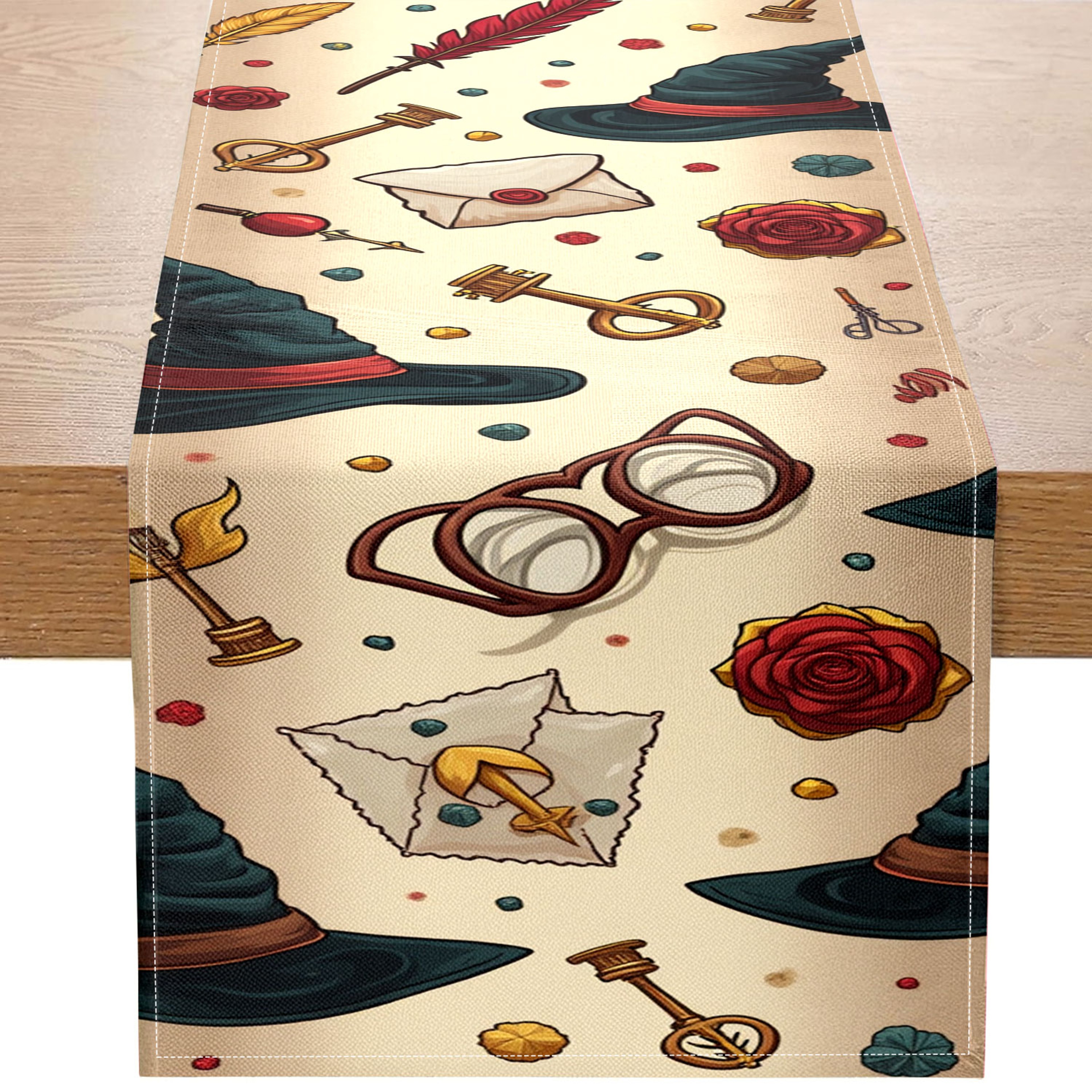 Enchanted Magic Table Runner For Wizard  Fantasy Themed Spaces 0