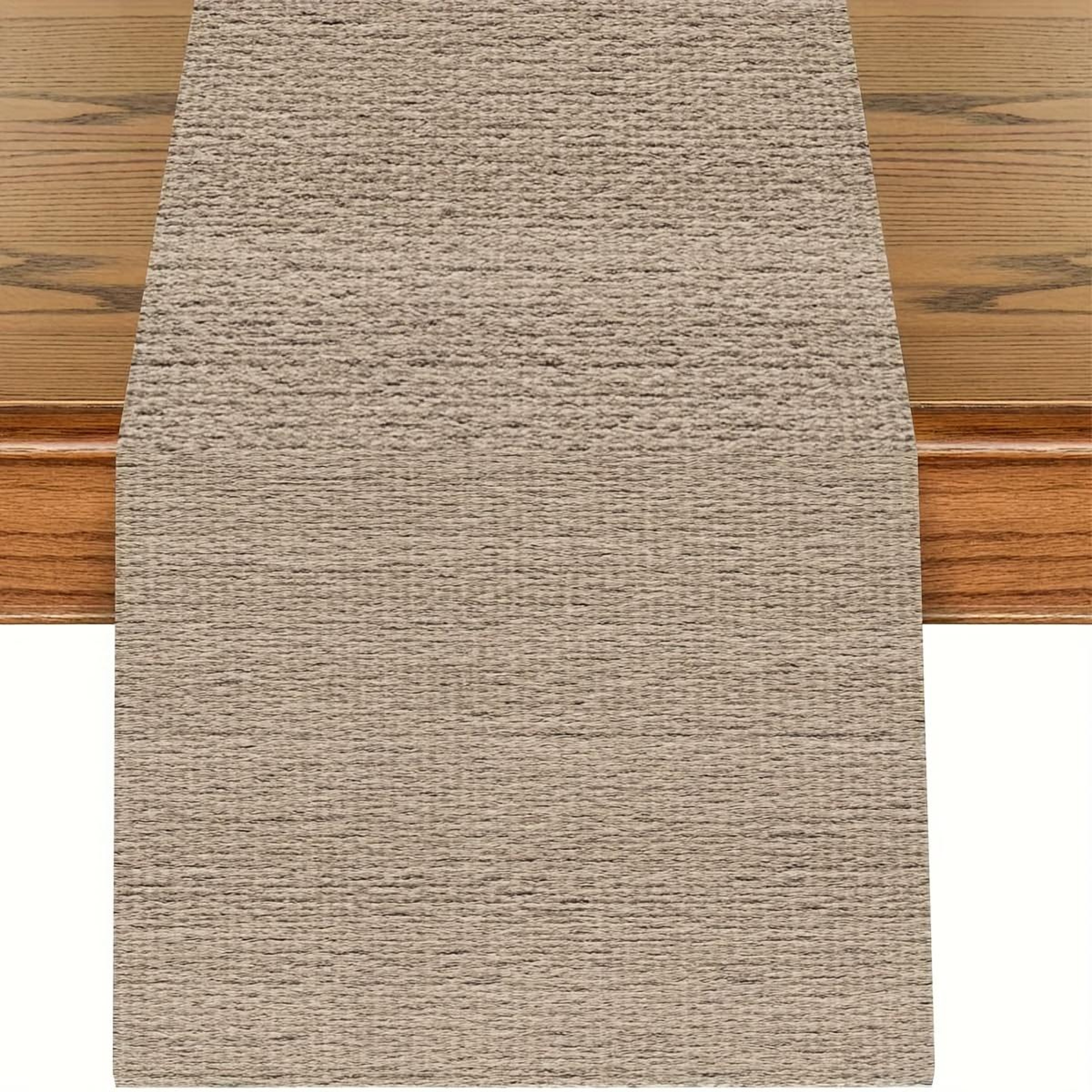Nordic Textured Minimalist Table Runner For Dining Room  Living Room Solid Color Fabric 0