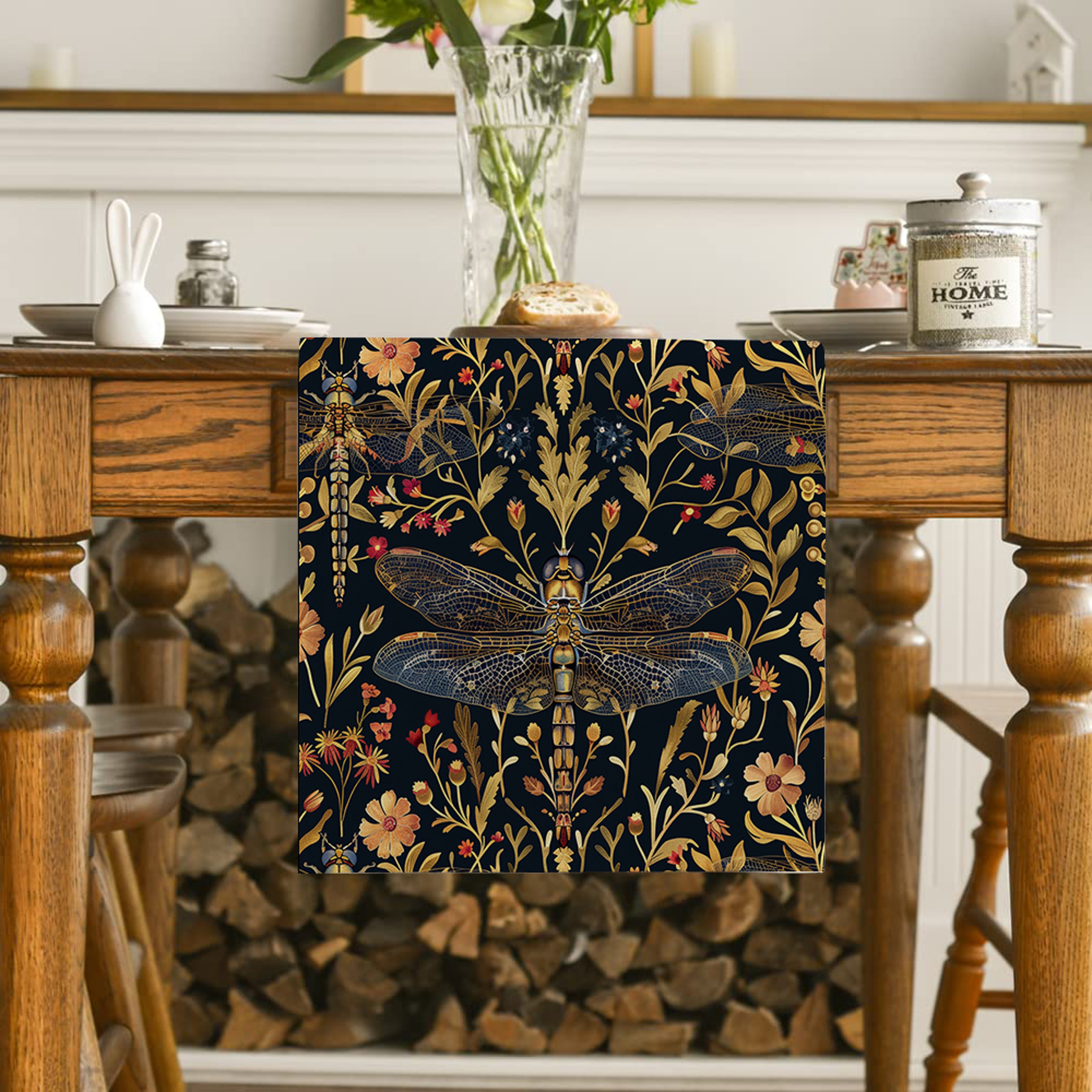 William Morris Table Runner Sunflower Vintage Floral Dining Table Decor 1