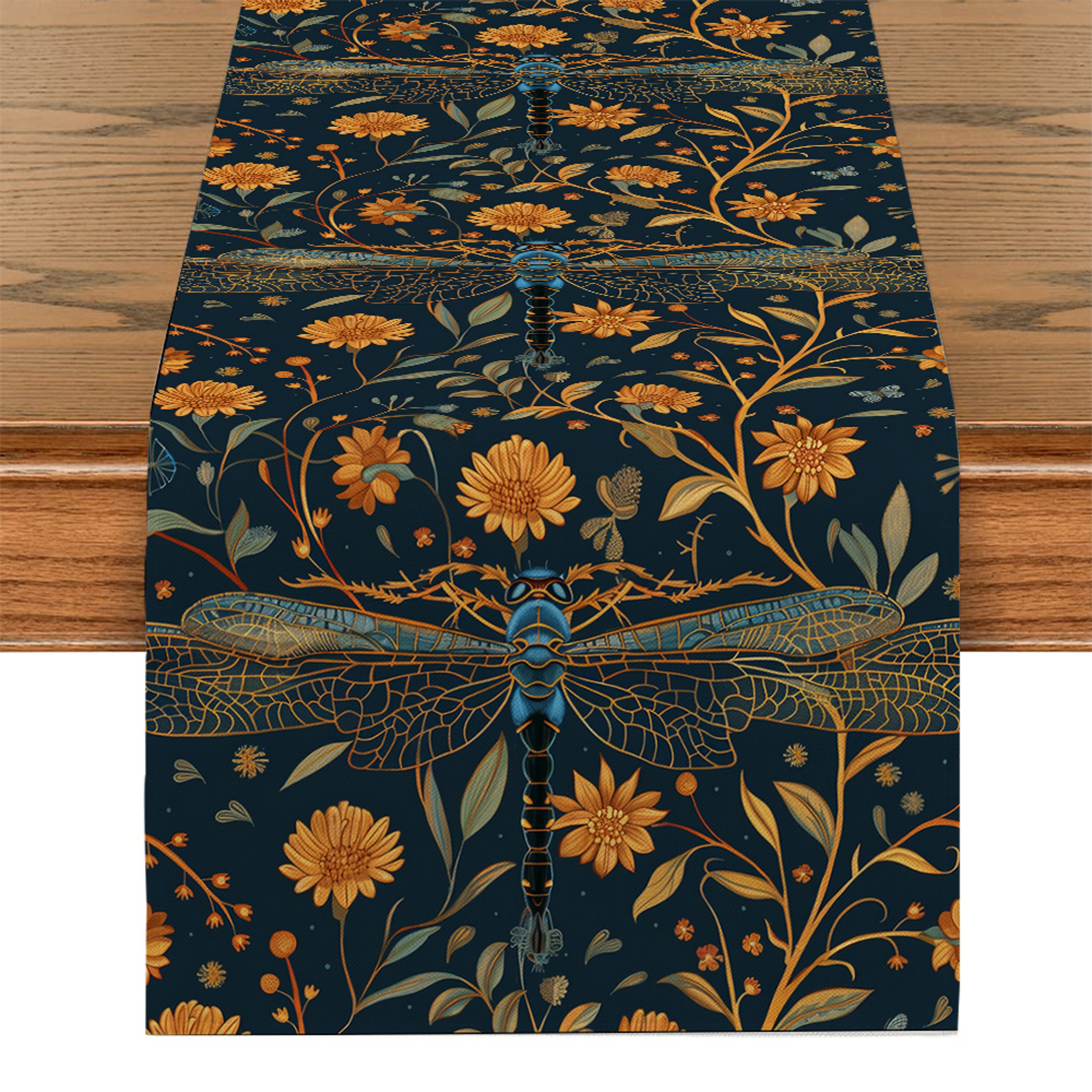 William Morris Table Runner Sunflower Vintage Floral Dining Table Decor 5