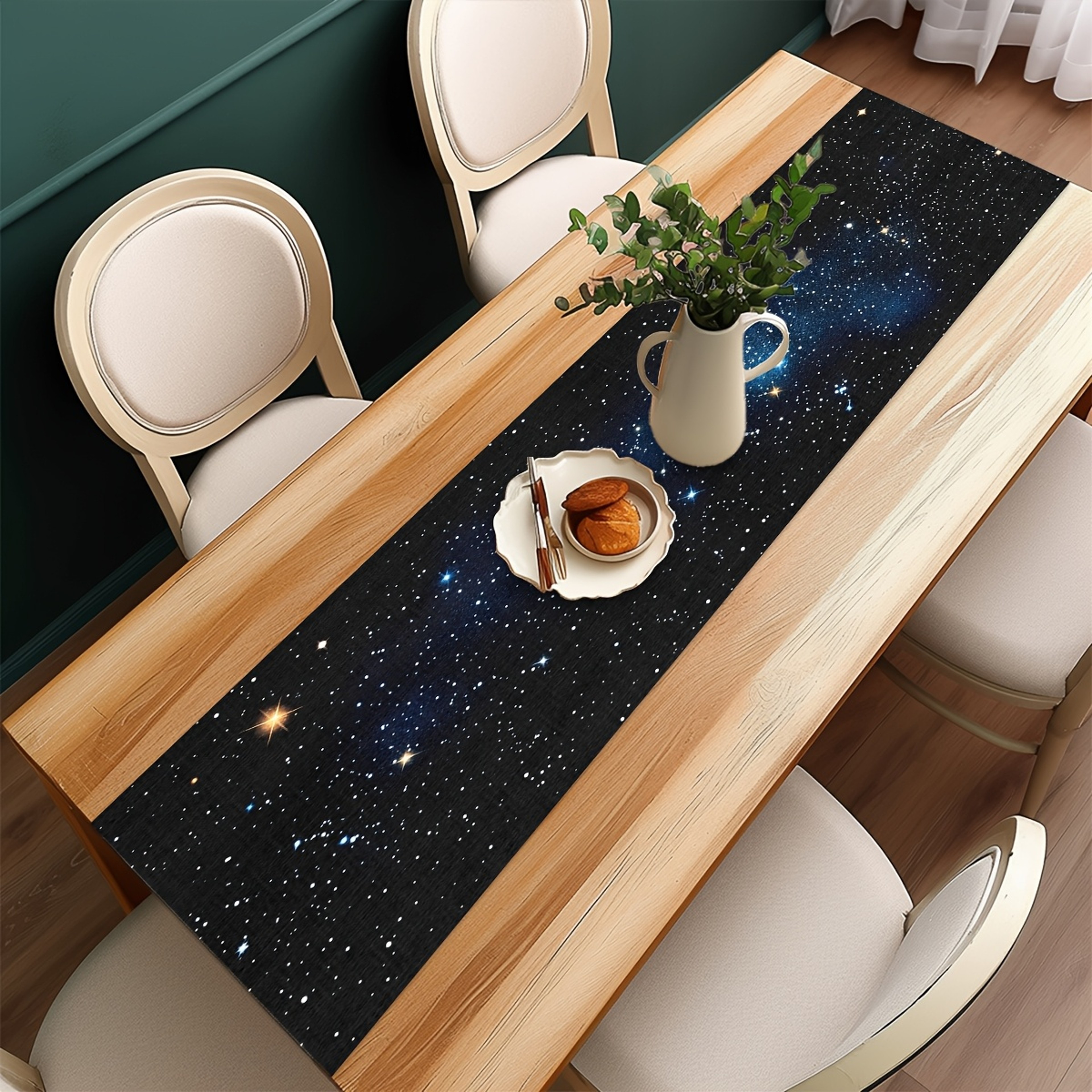 Starry Night Galaxy Table Runner For Celestial Dining Decor 4