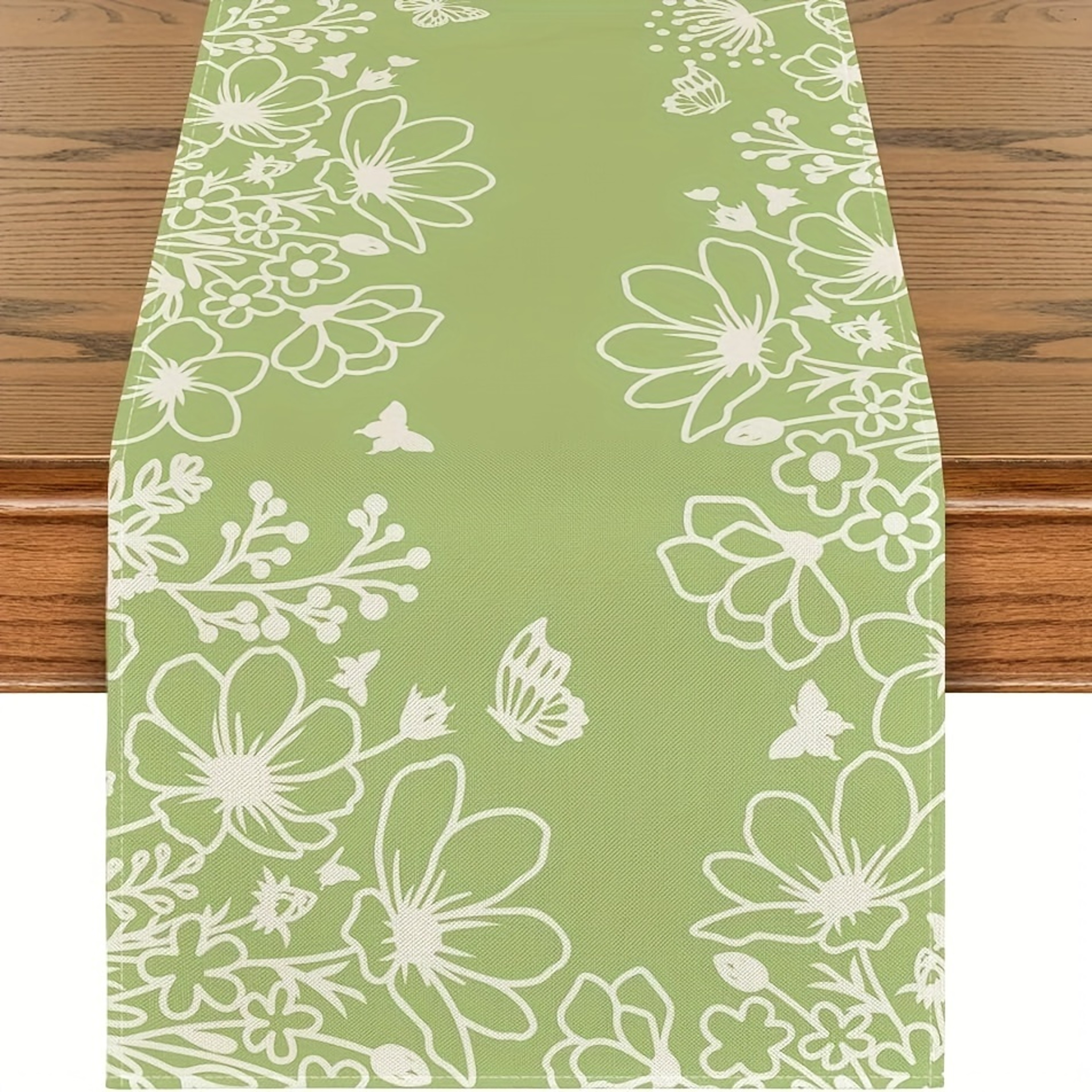 Spring Floral Butterfly Table Runner Table Runner Decor For Dining  Holiday 4