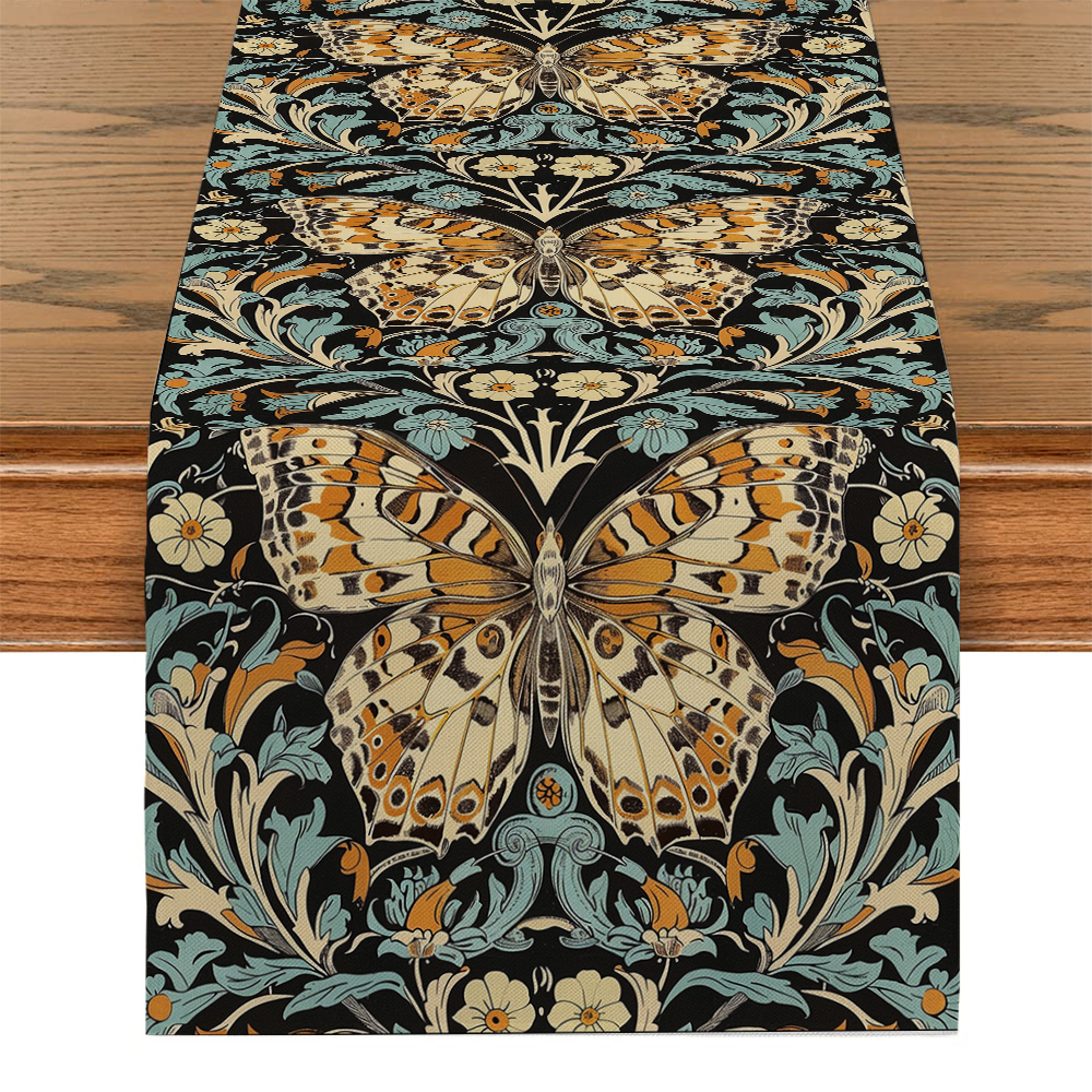 William Morris Floral Table Runner For Dining Room And Kitchen Decor 0