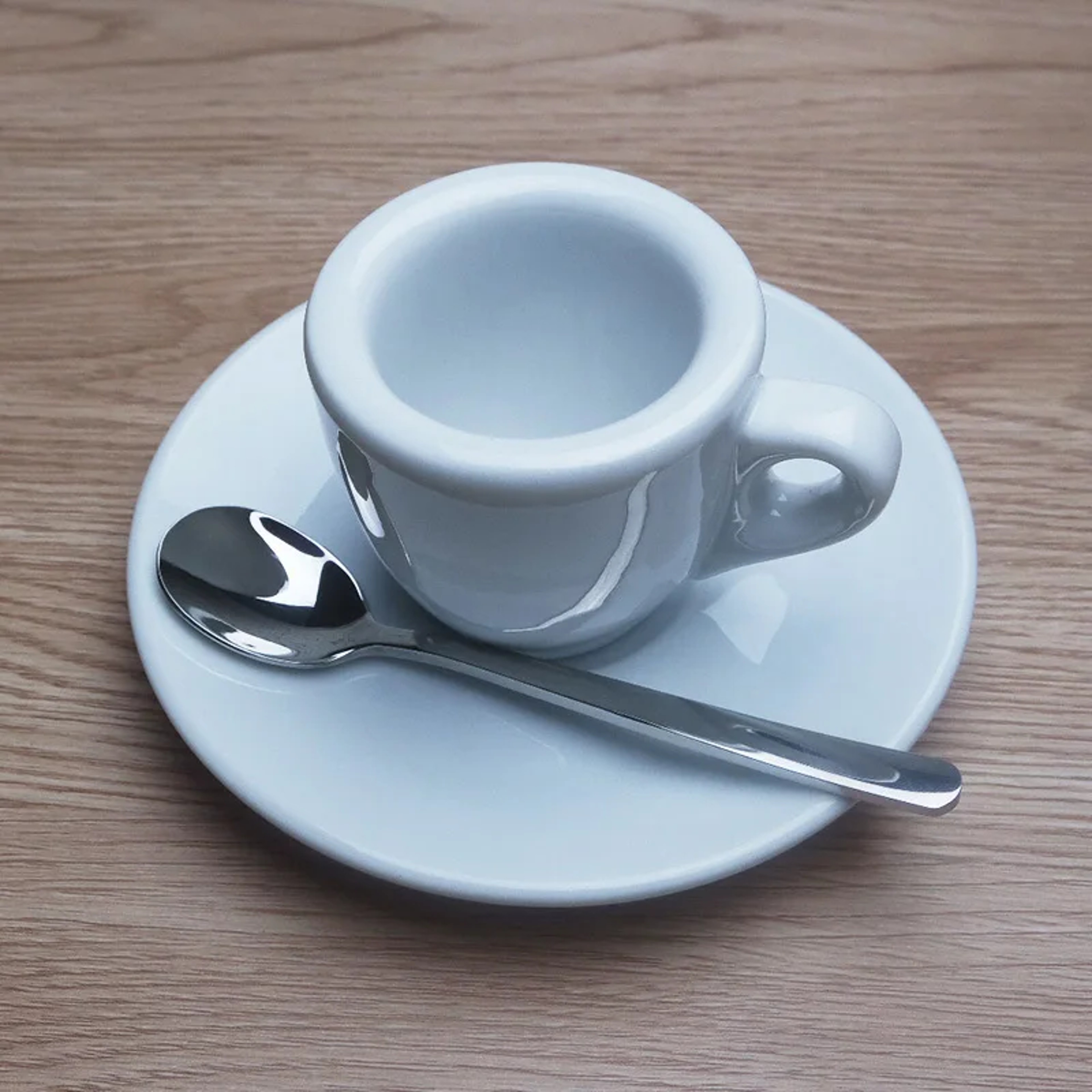 NuovaPoint Thick Wall Professional Espresso Cup  Saucer Set Premium Bone China Demitasse 0