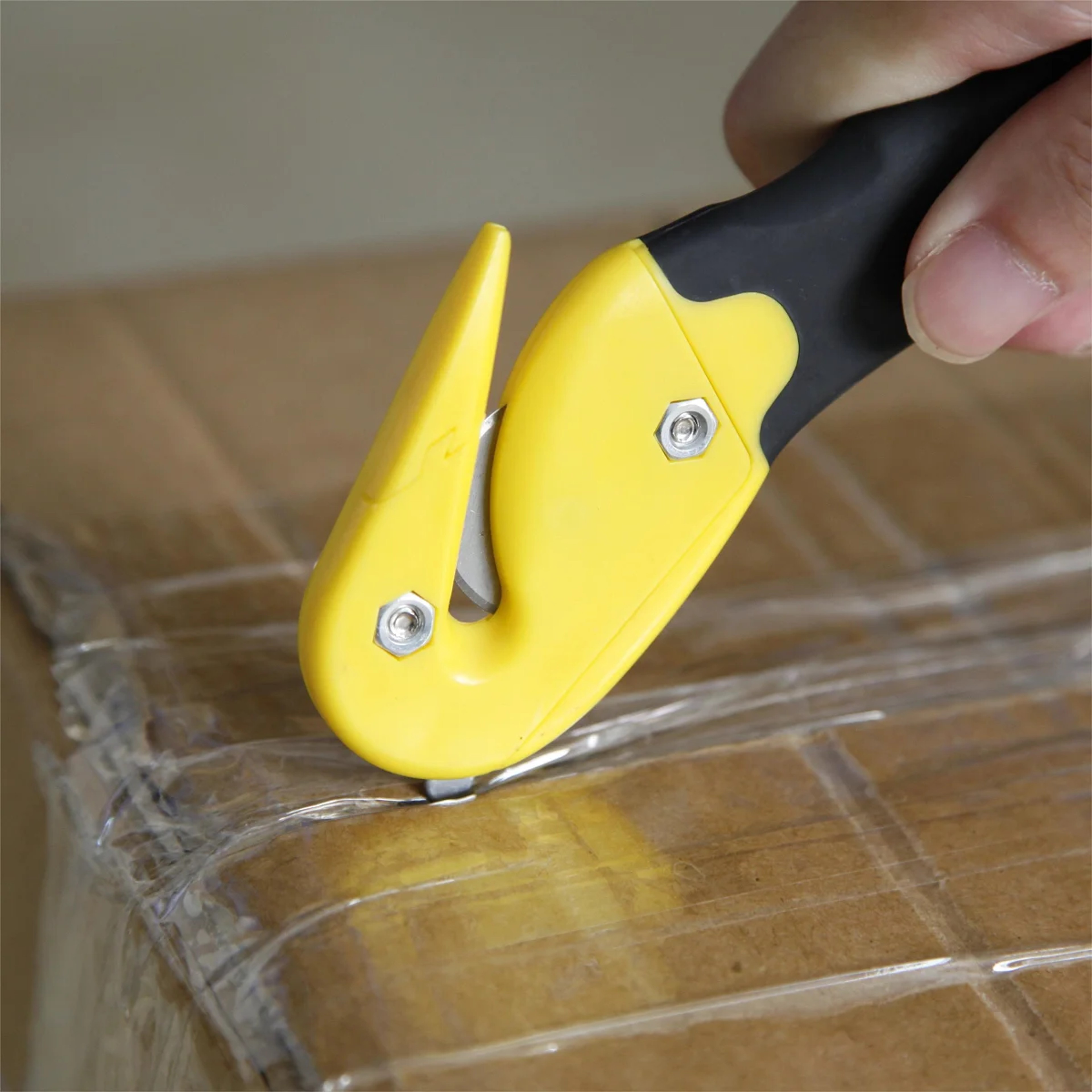 Safety Carton Opener With Ergonomic Handle And Hook Blade Cutter 2