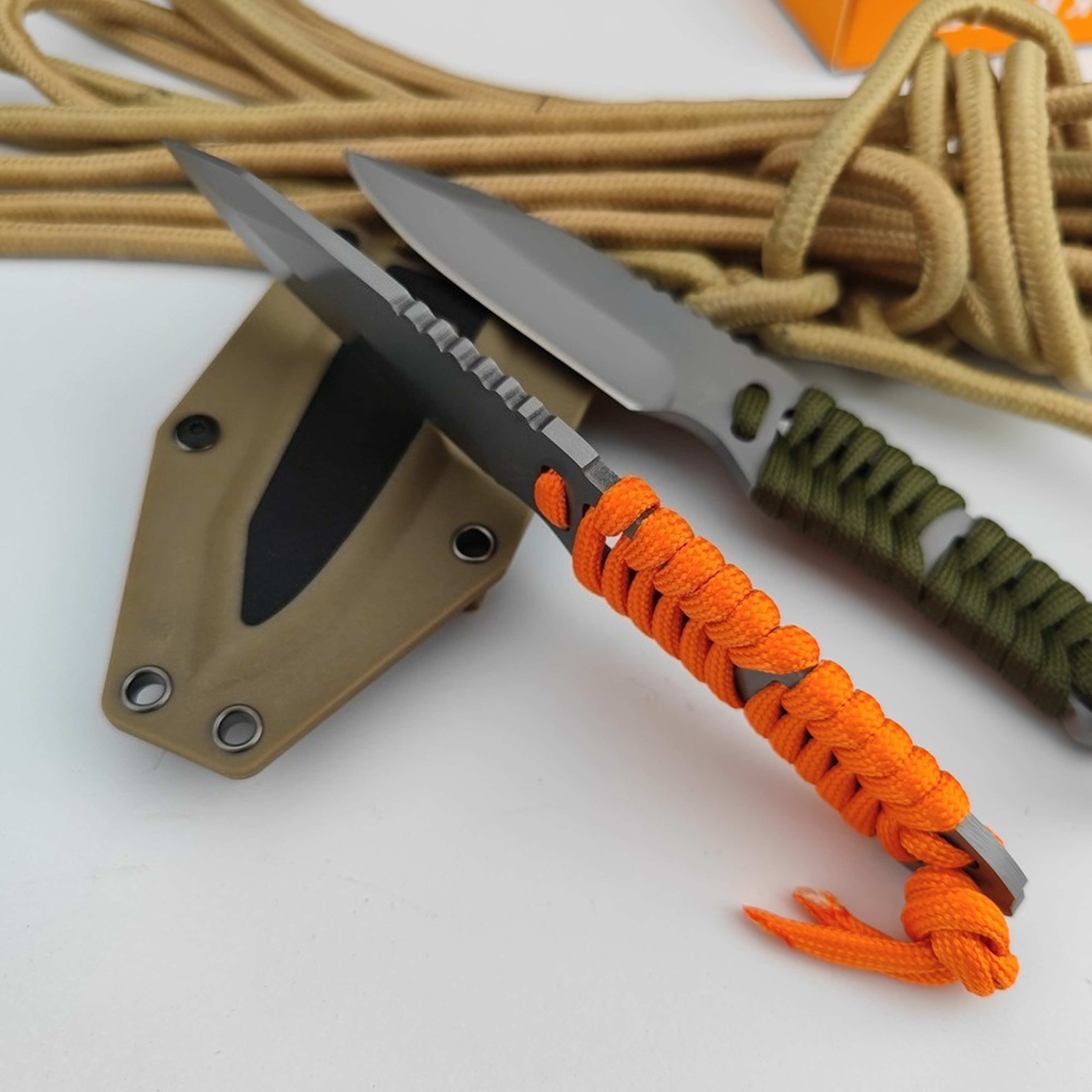 Fixed Blade Knife Blade and Kydex Sheath for Camping and Fishing – view 5