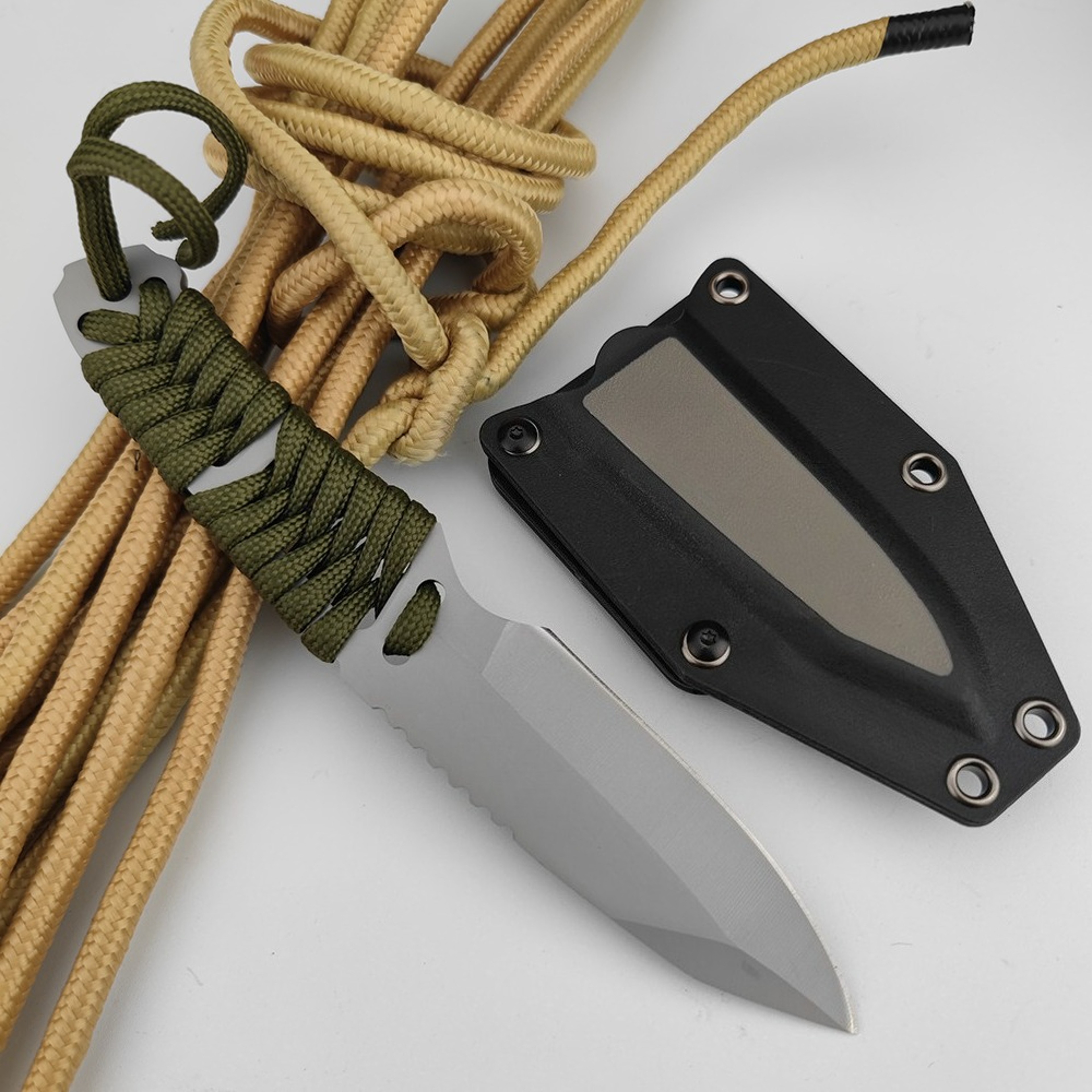 Fixed Blade Knife Blade and Kydex Sheath for Camping and Fishing – view 8