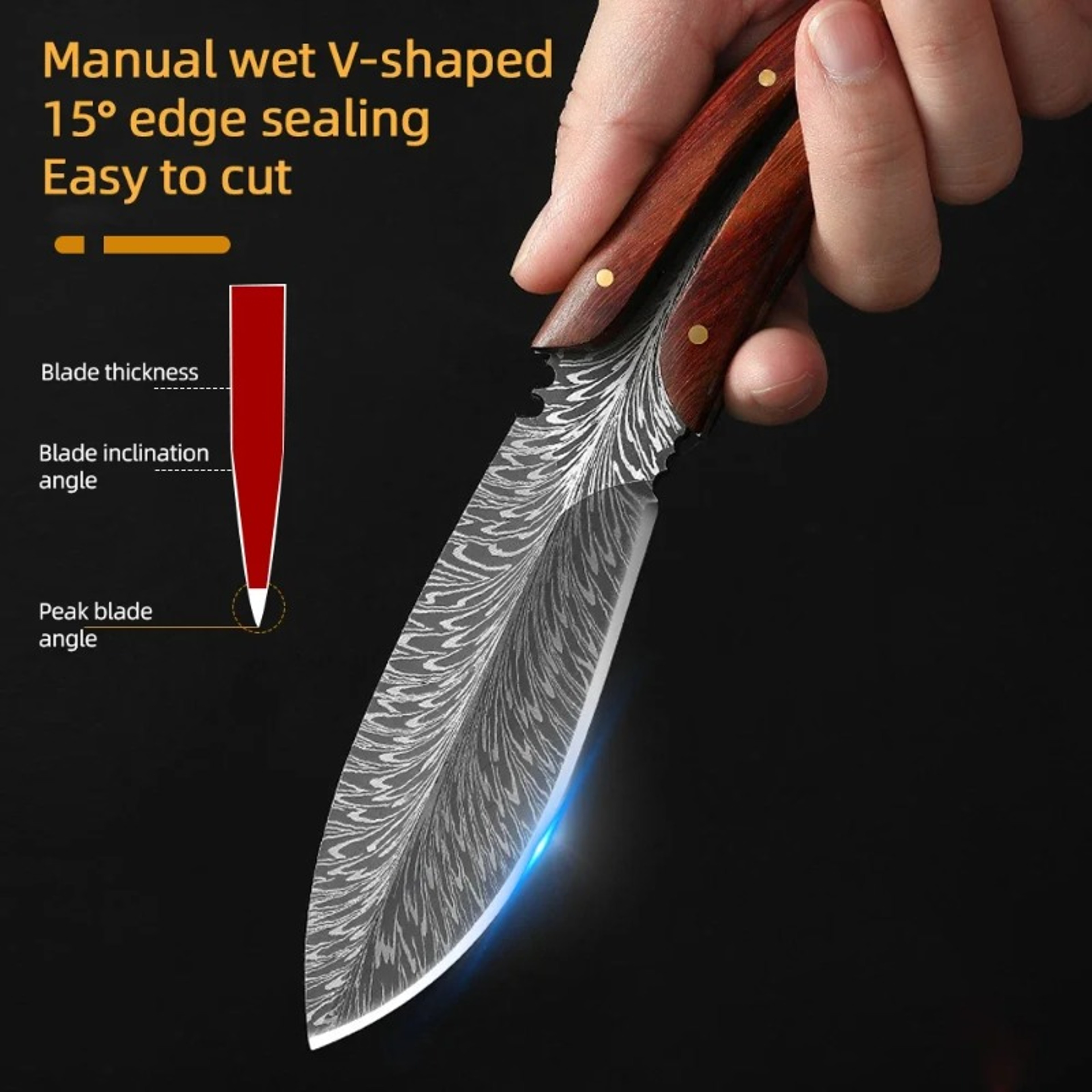 Professional Forged Kitchen Boning Knife Precision Meat Cutting & Chef Knife with Holster – view 6