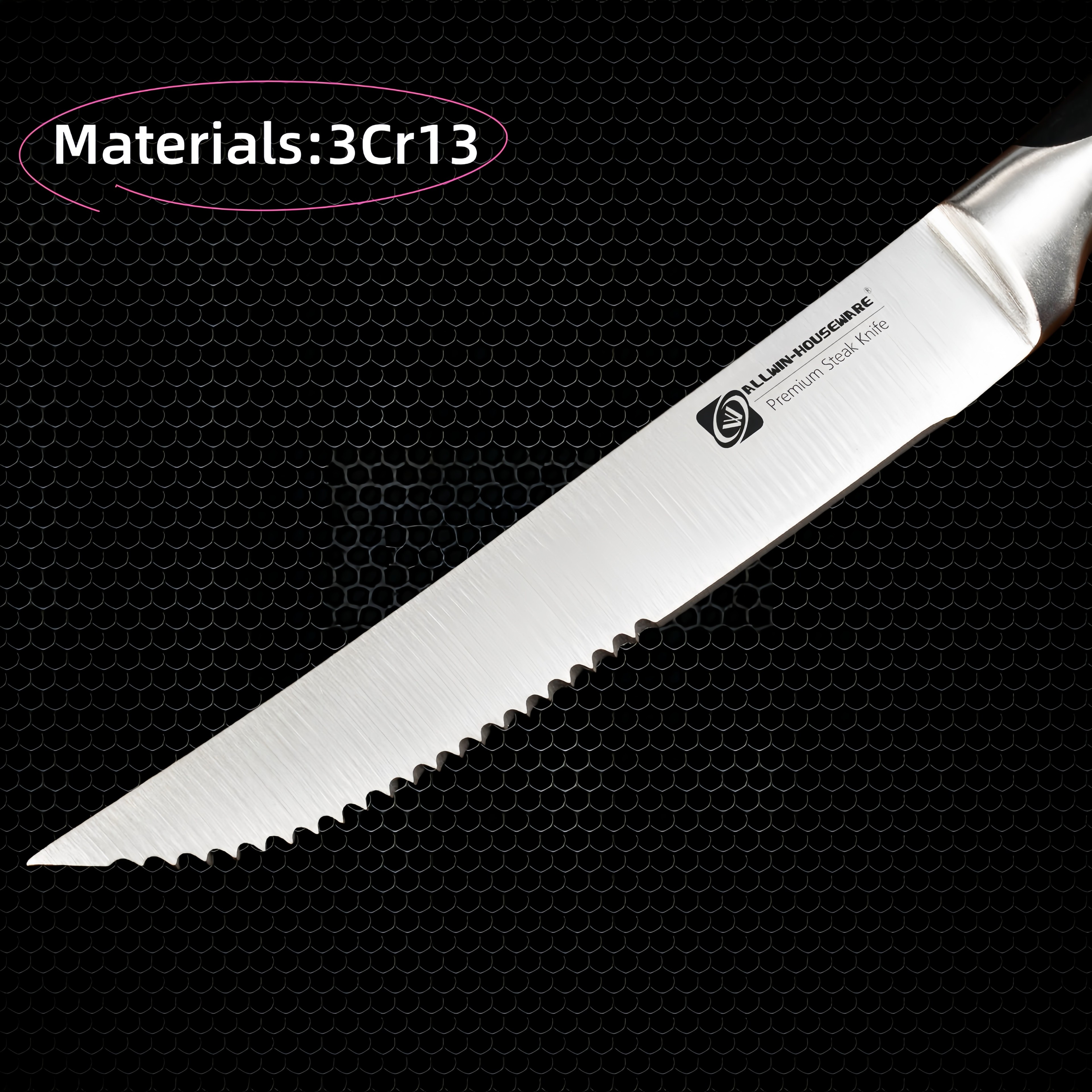 Premium High Carbon Stainless Steel Knives  Fork Dinner Set Forged Steak Knife  Table Fork Collecti 1
