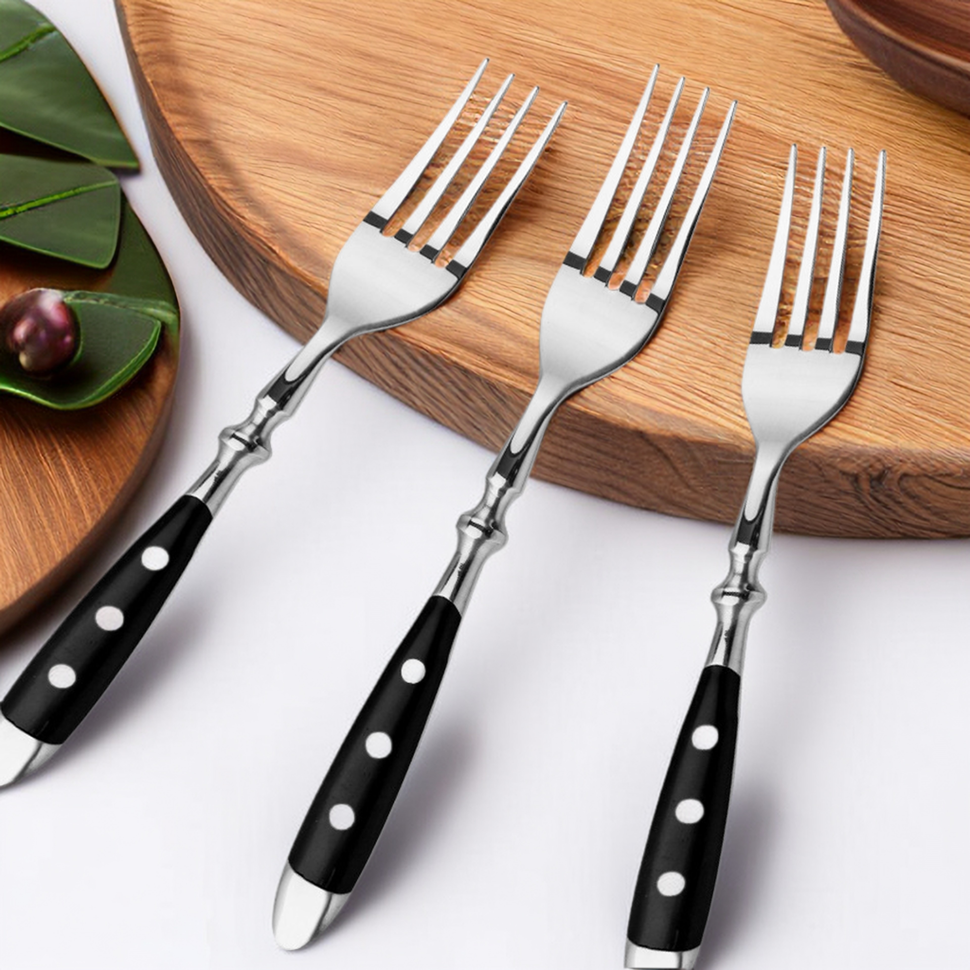 Premium High Carbon Stainless Steel Knives  Fork Dinner Set Forged Steak Knife  Table Fork Collecti 2