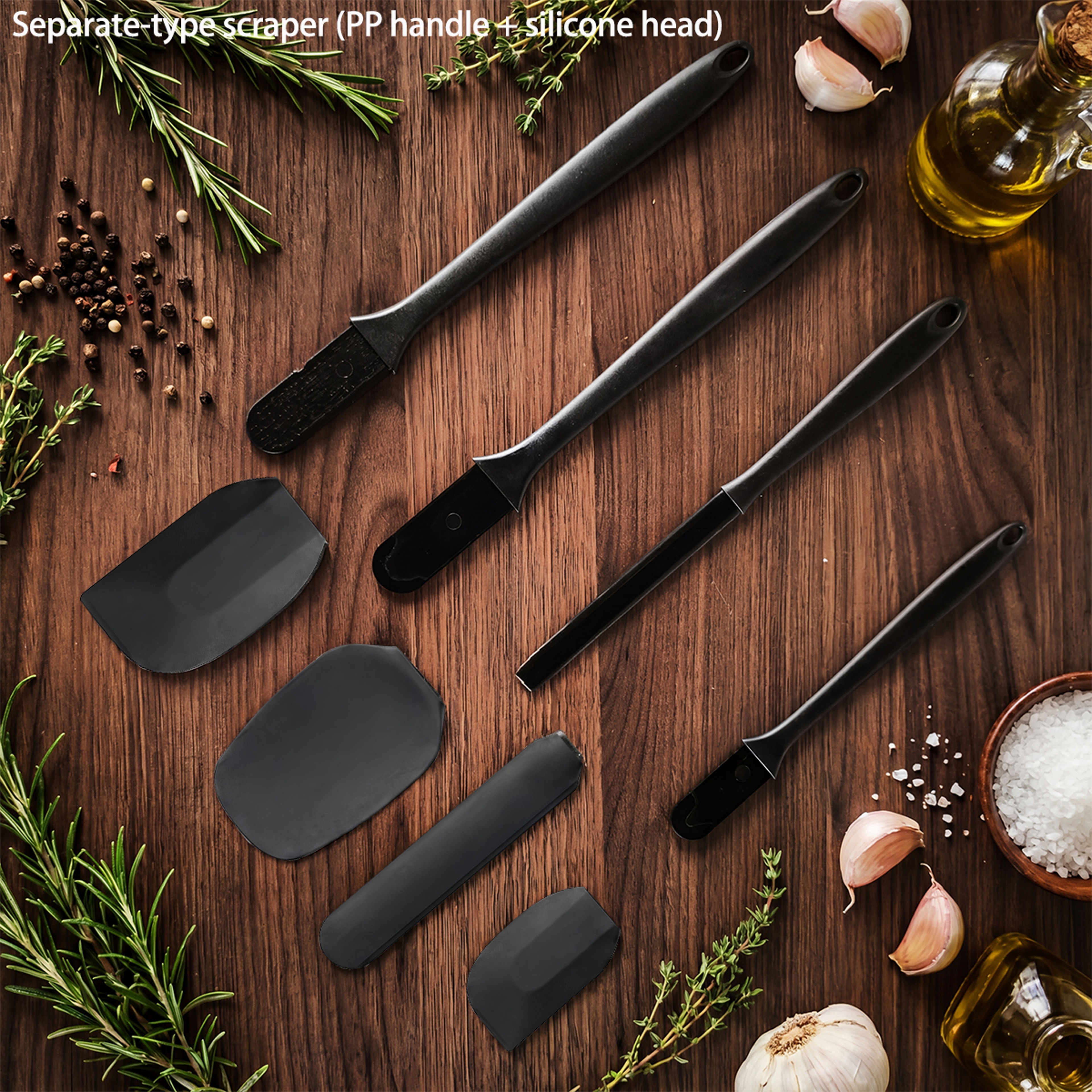 Spatula Set with Heat Resistant Baking Spatula & Pastry Scraper Tool for Cake Decorating & Cooking – view 5