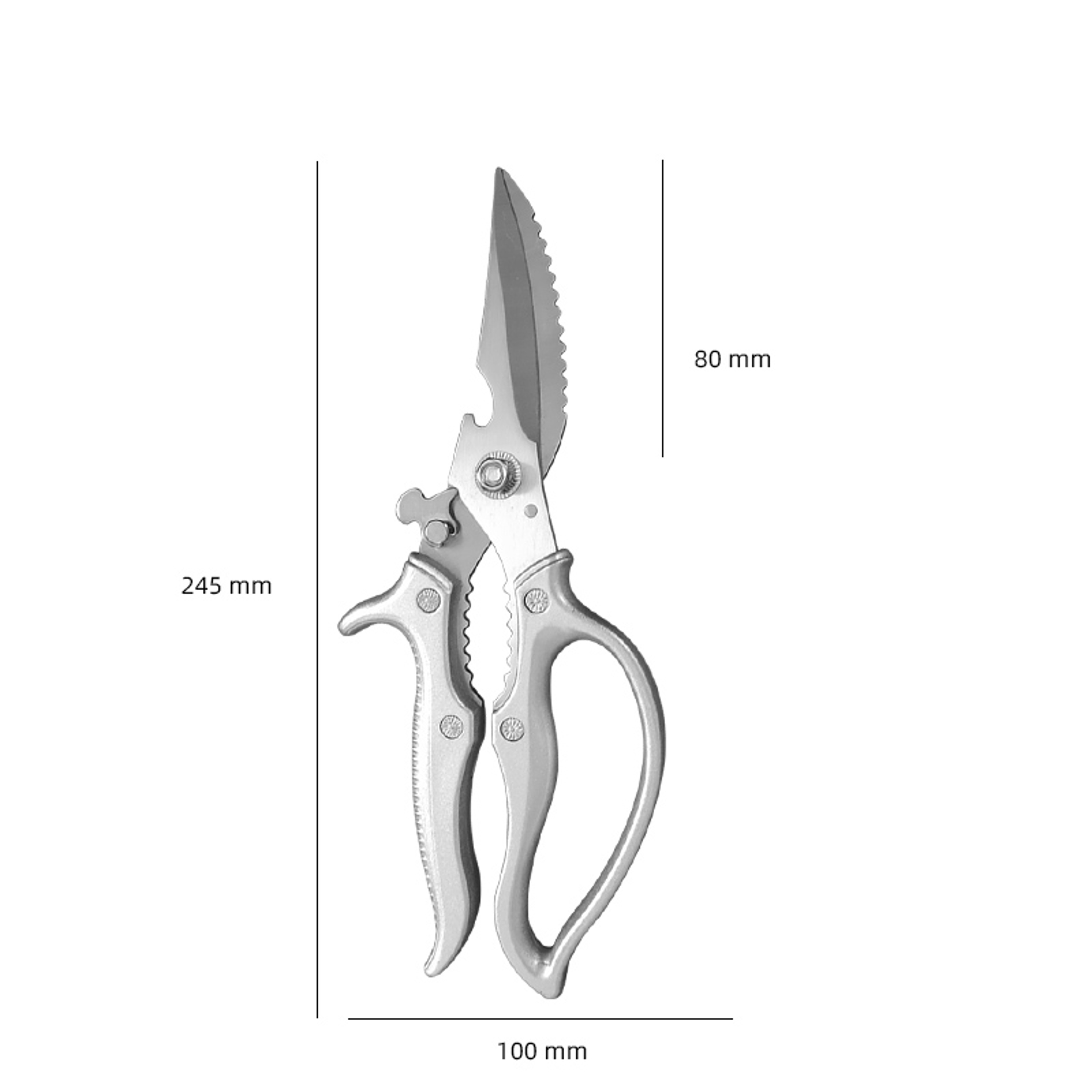 Heavy Duty Poultry  Bone Cutting Kitchen Shears Multi Function Kitchen Scissors With Bottle Opener 1