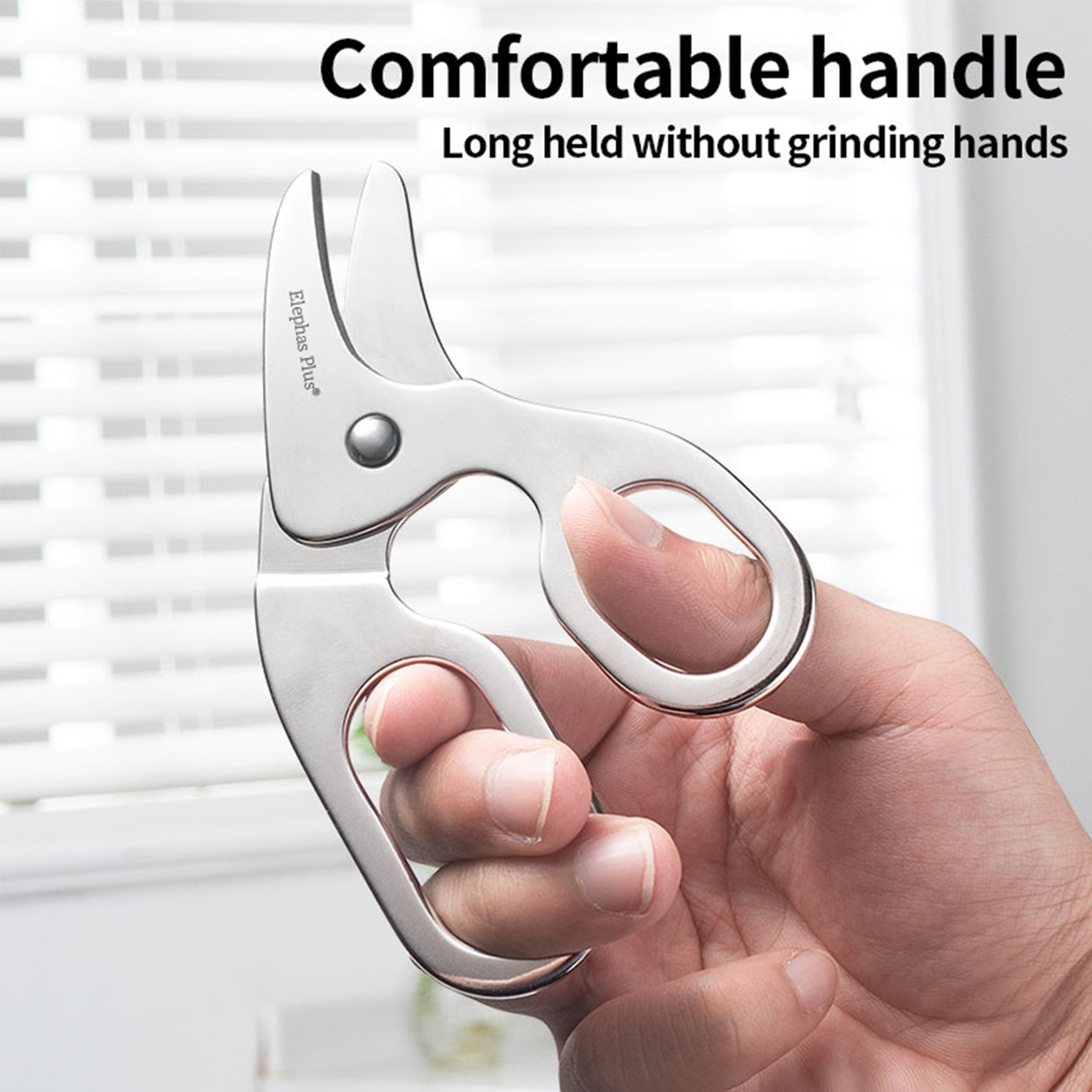 PureBite Baby Food Scissors Portable Stainless Steel Toddler Shears for Safer, Effortless Feeding – view 2