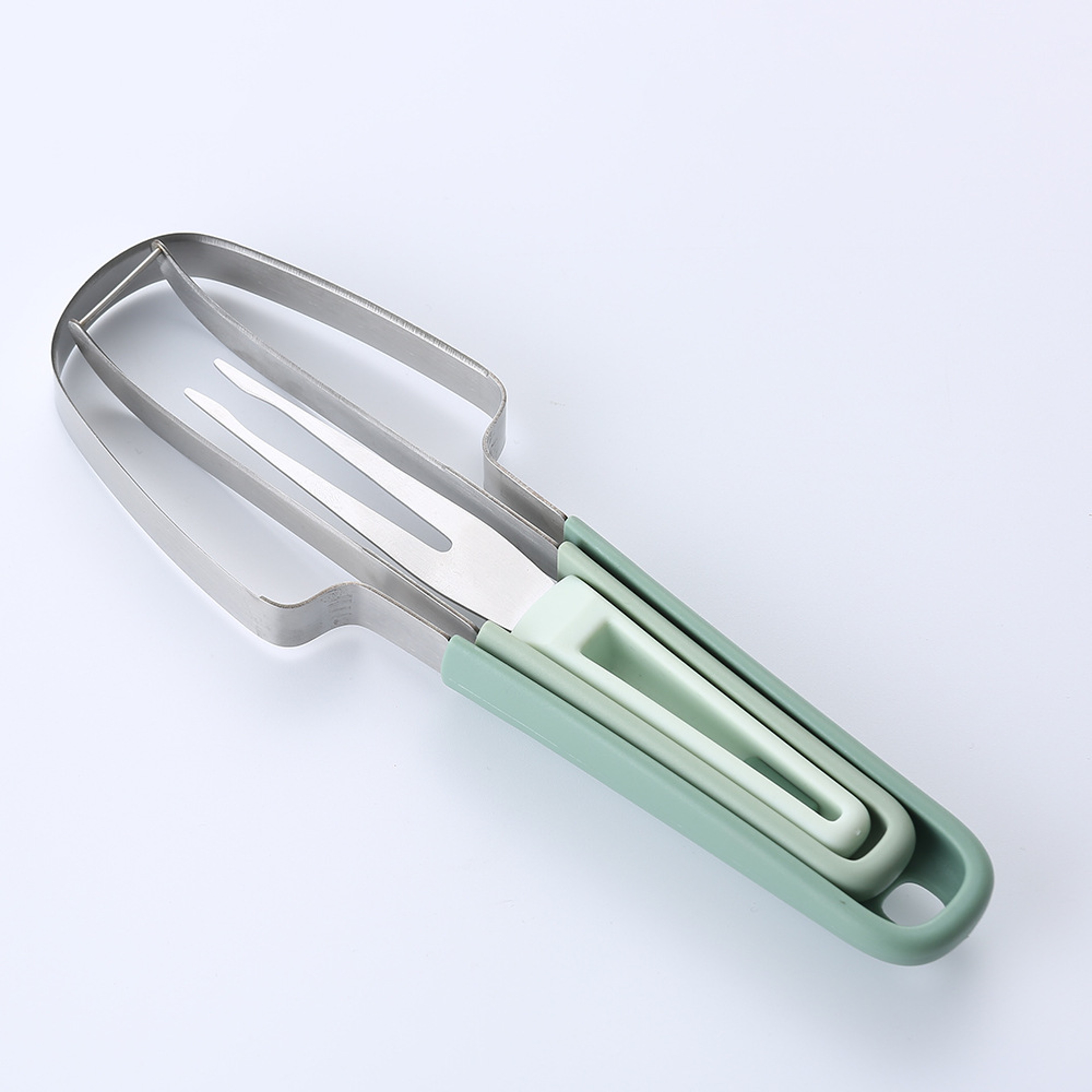 Stainless Steel Watermelon Slicer  Creative Fruit Cutter Fork Tool 2