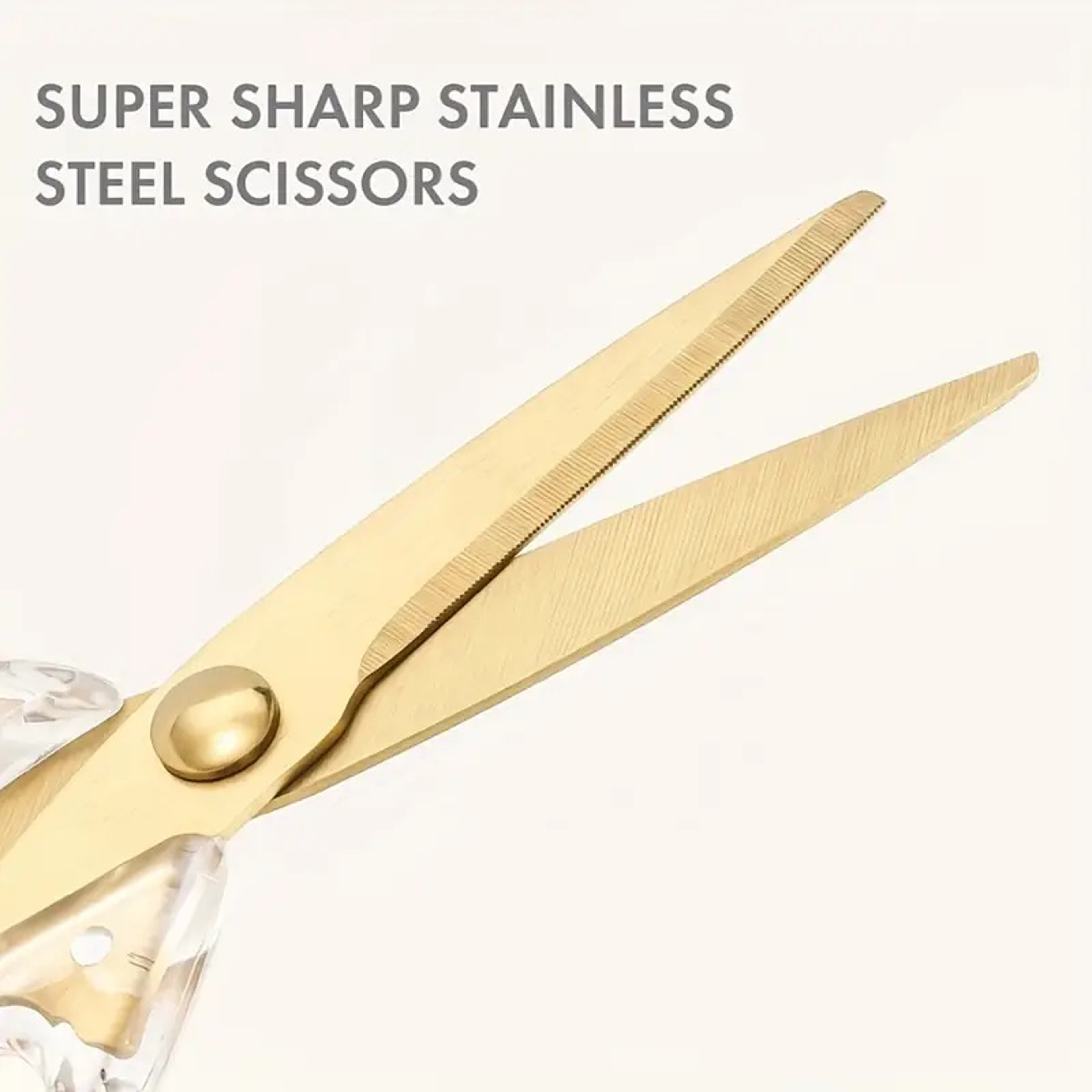 Multi Purpose Kitchen Scissors With Clear Ergonomic Handle 2