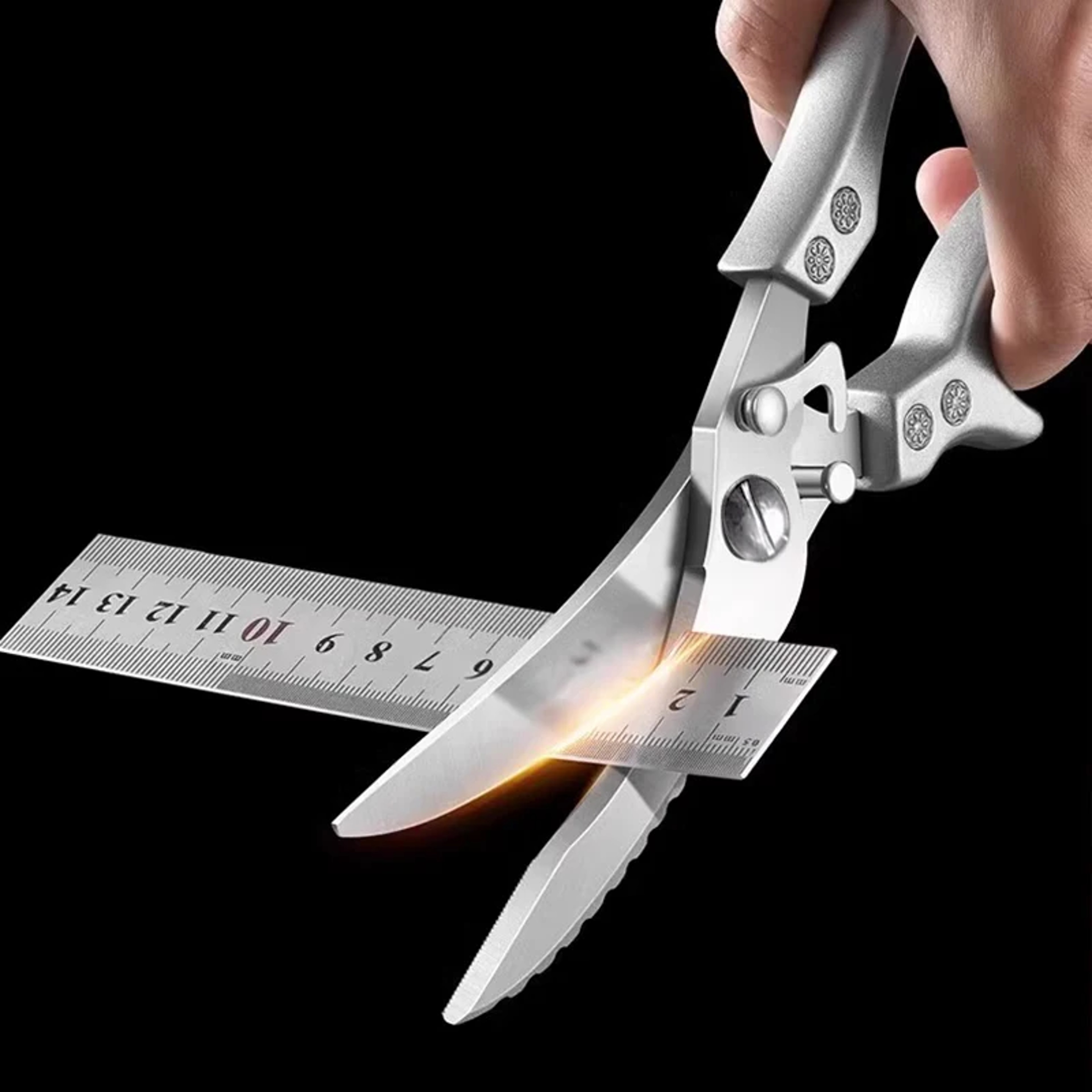 Ultra Sharp Stainless Steel Kitchen Shears 2