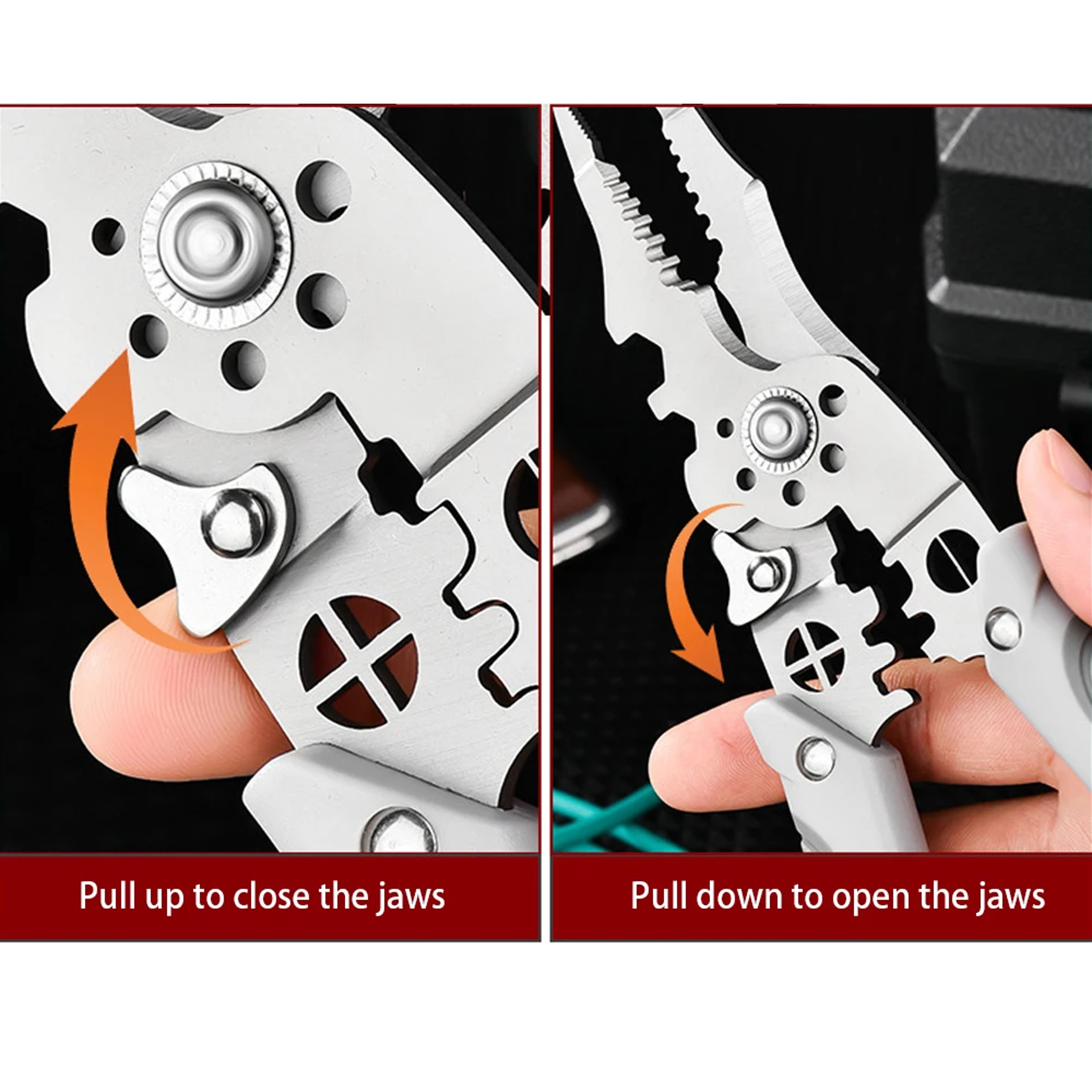 Electrician Pliers Multifunction Wire Stripper Tool with Cutting & Crimping for Cable Repair – view 6